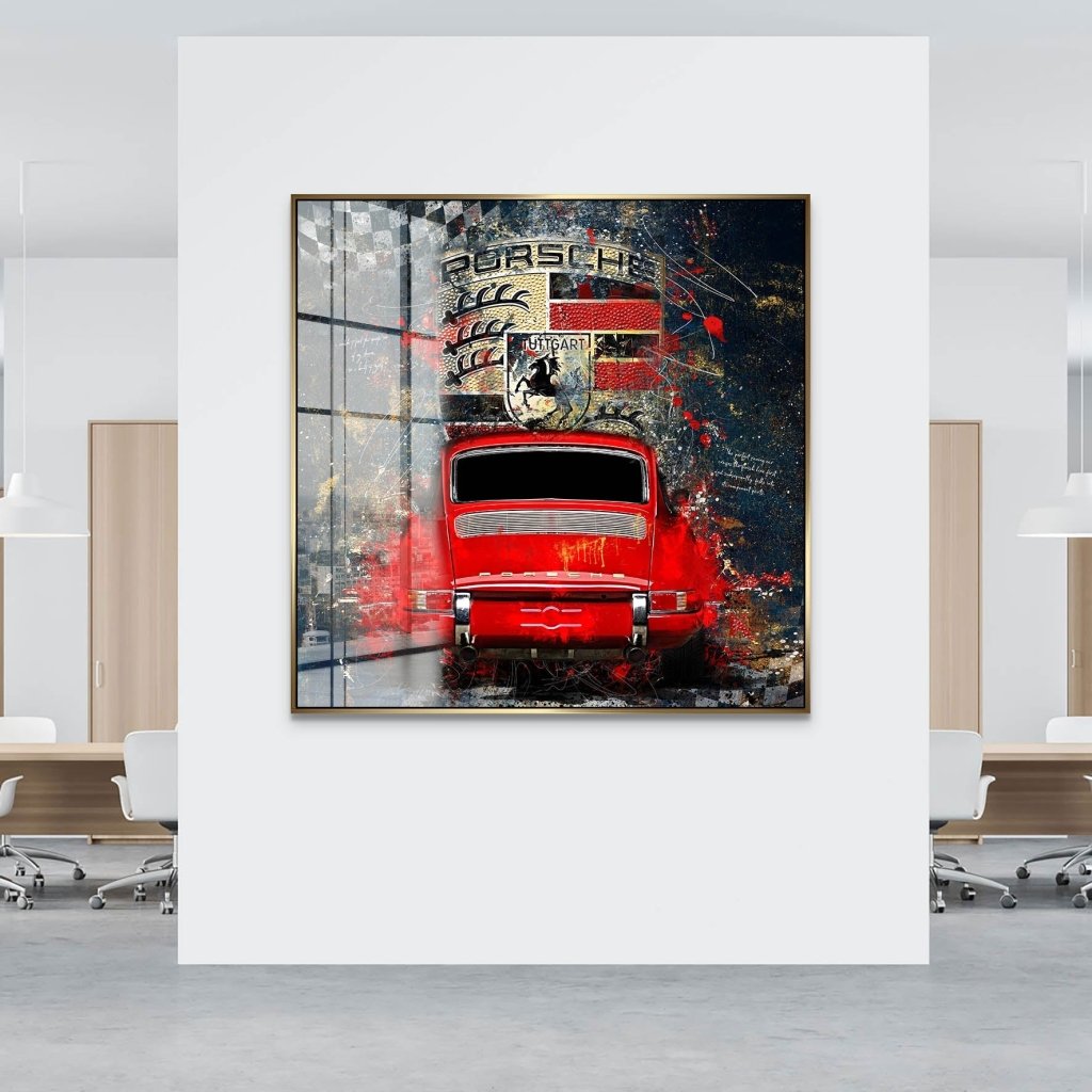 Porsche 911 Modern Abstrakt Acrylglas Bild INGALERIE