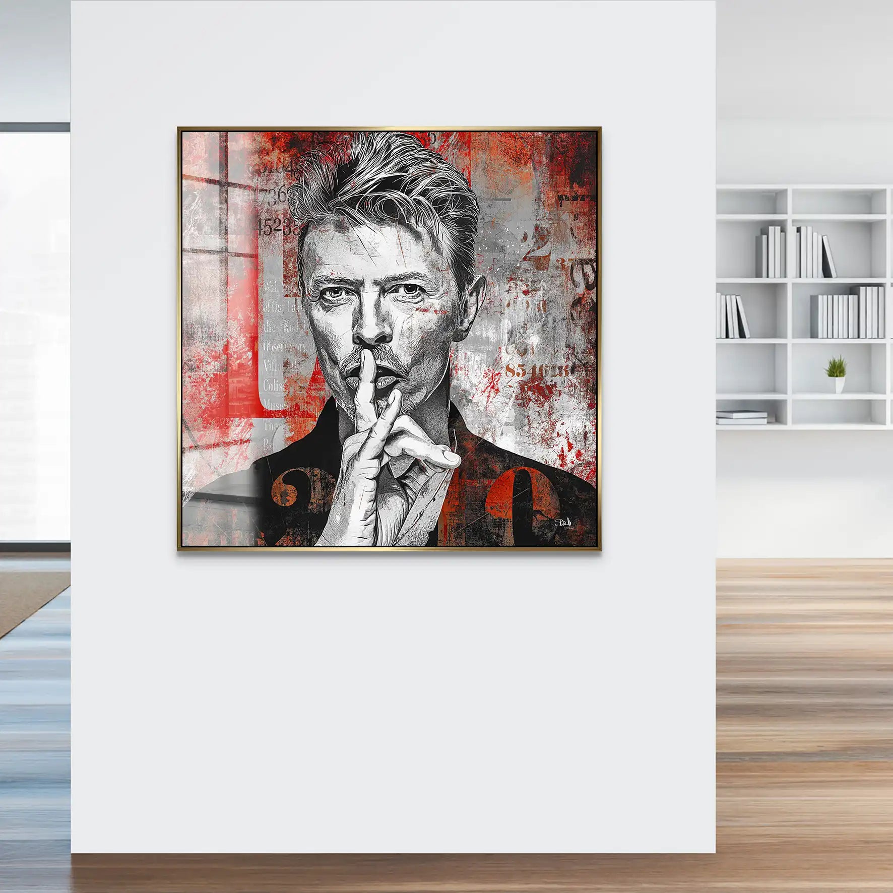 David Bowie Abstrakt Acrylglas Bild INGALERIE