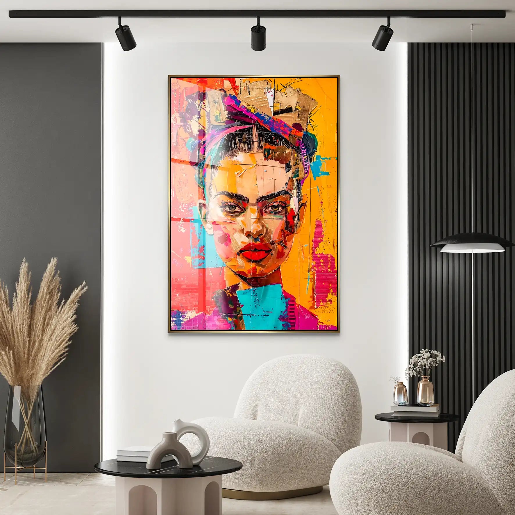 Frida Street Art Style Acrylglas Bild INGALERIE