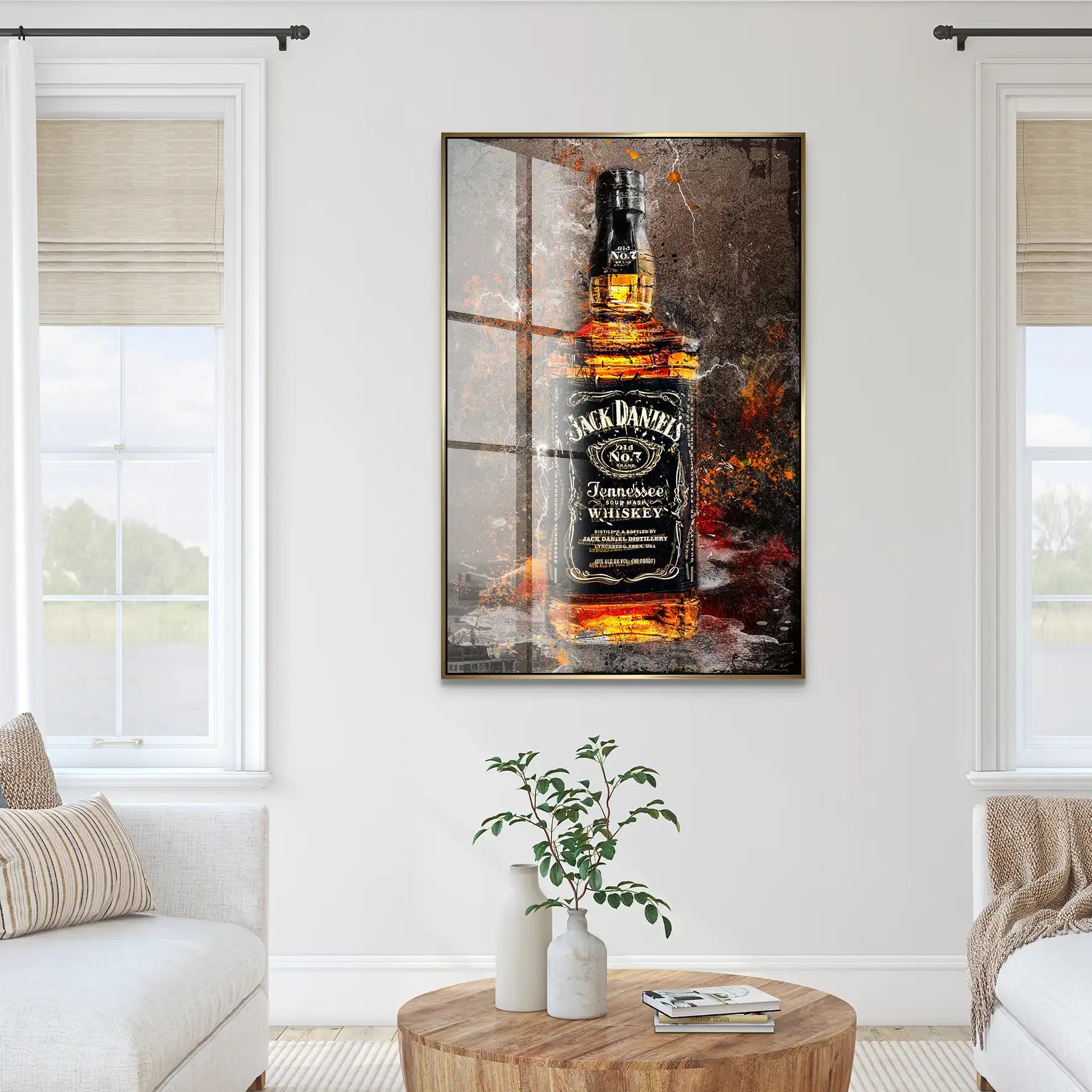 Jack Whisky Vintage Style Acrylglas Bild INGALERIE