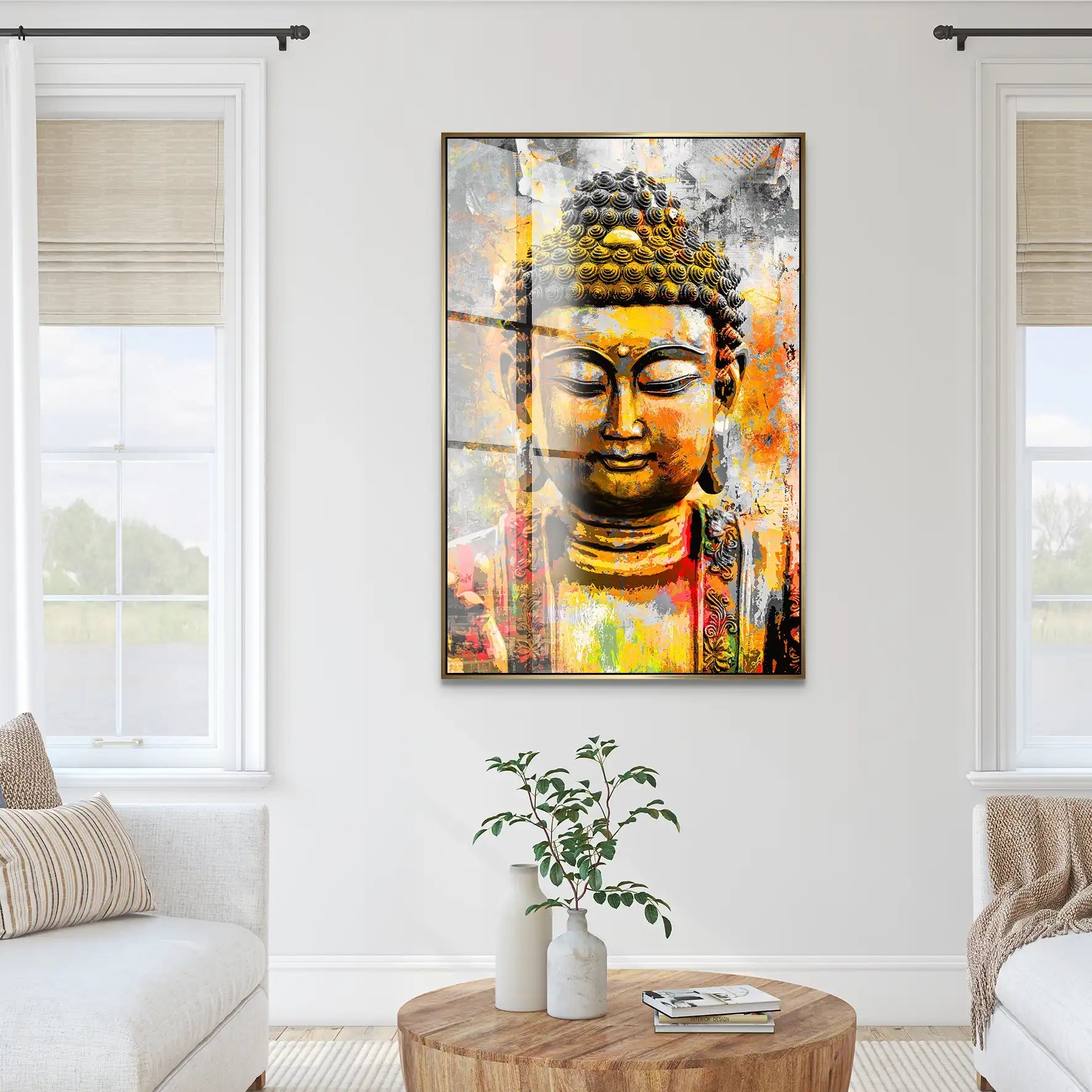 Buddha Boho Style Acrylglas Bild INGALERIE