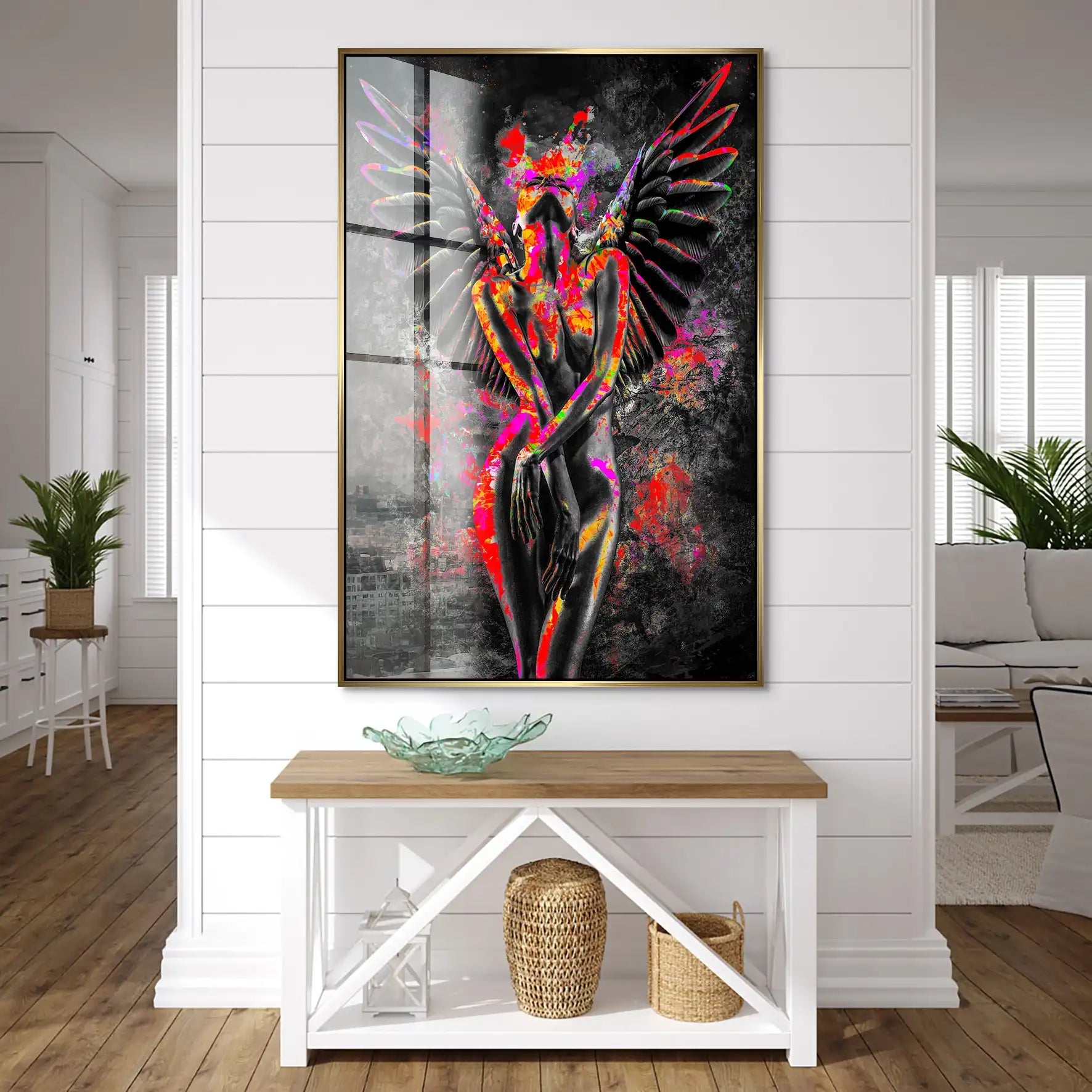 Pop Art Angel Abstrakt Acrylglas Bild INGALERIE