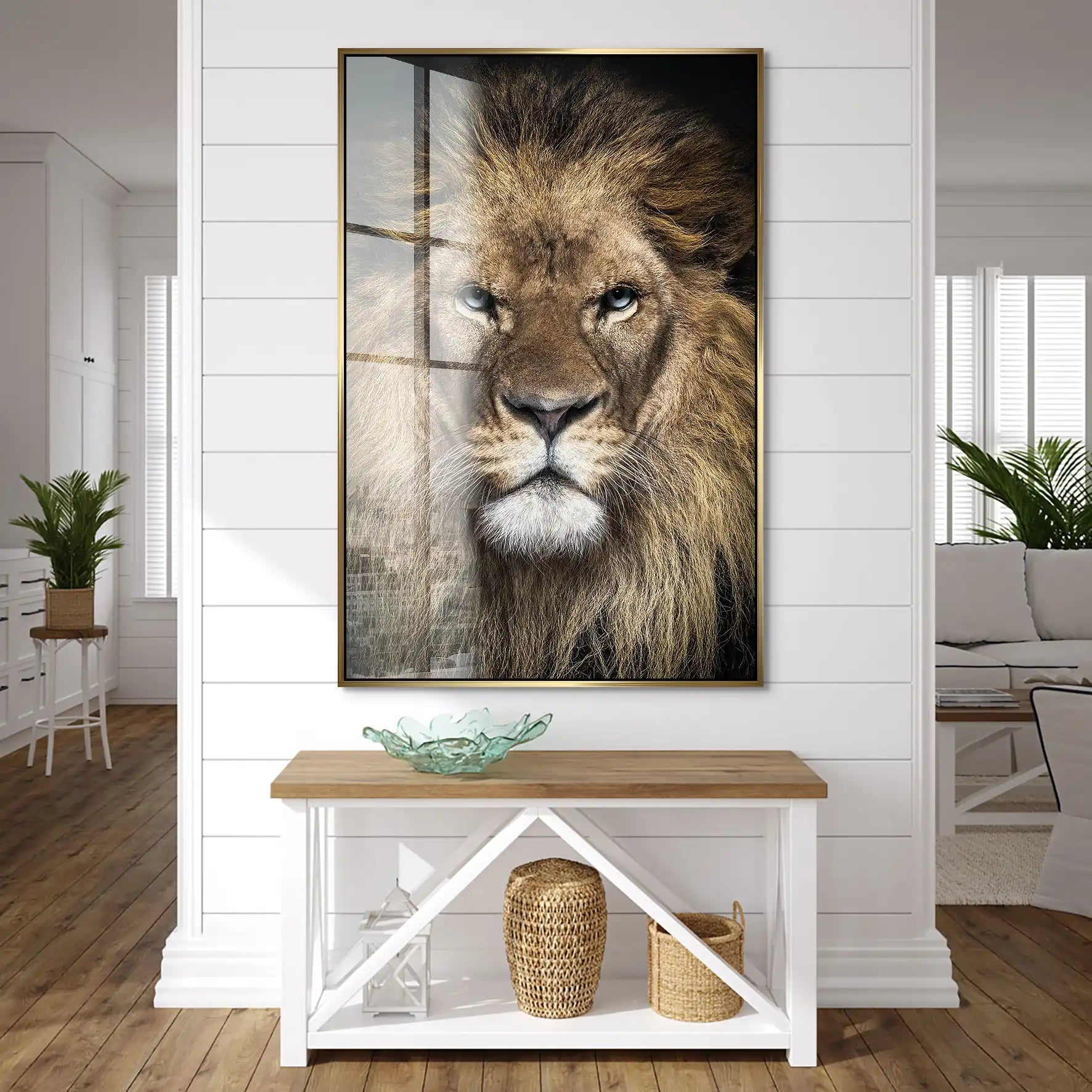 Lion Portrait Acrylglas Bild INGALERIE