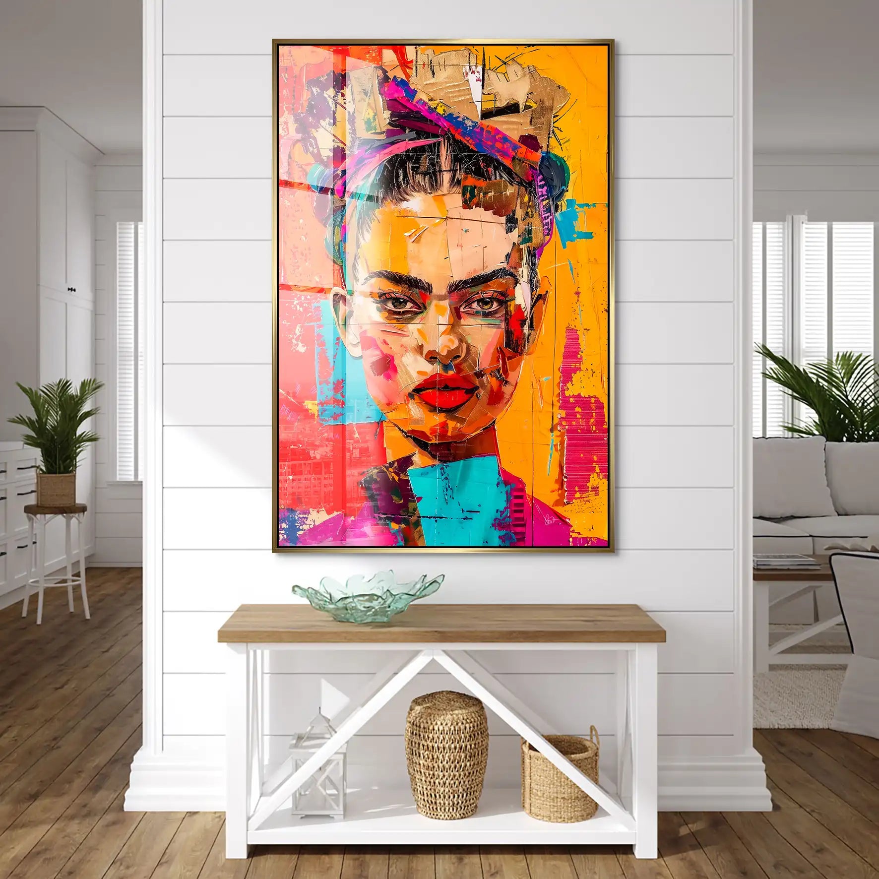 Frida Street Art Style Acrylglas Bild INGALERIE