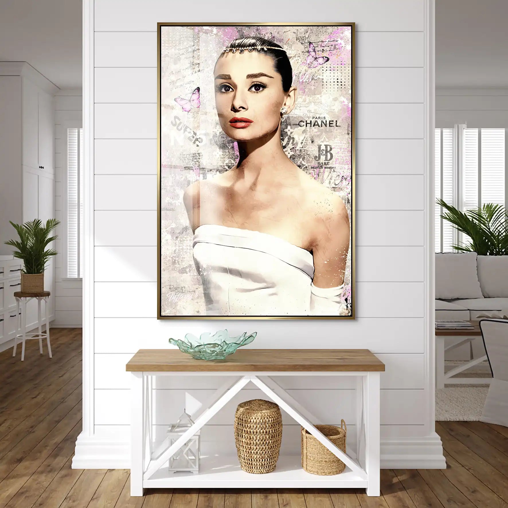 Audrey Hepburn Modern Style Pop Art Acrylglas Bild INGALERIE