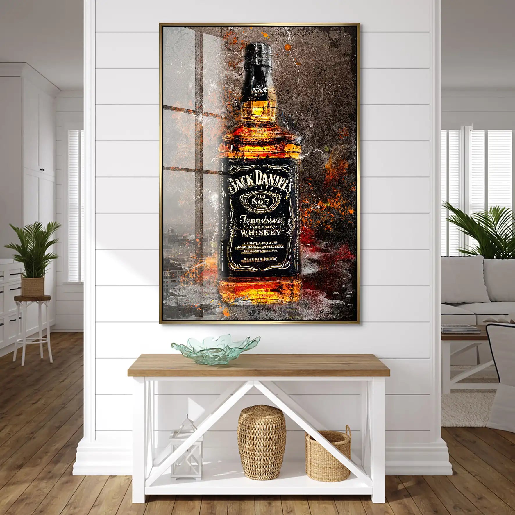 Jack Whisky Vintage Style Acrylglas Bild INGALERIE