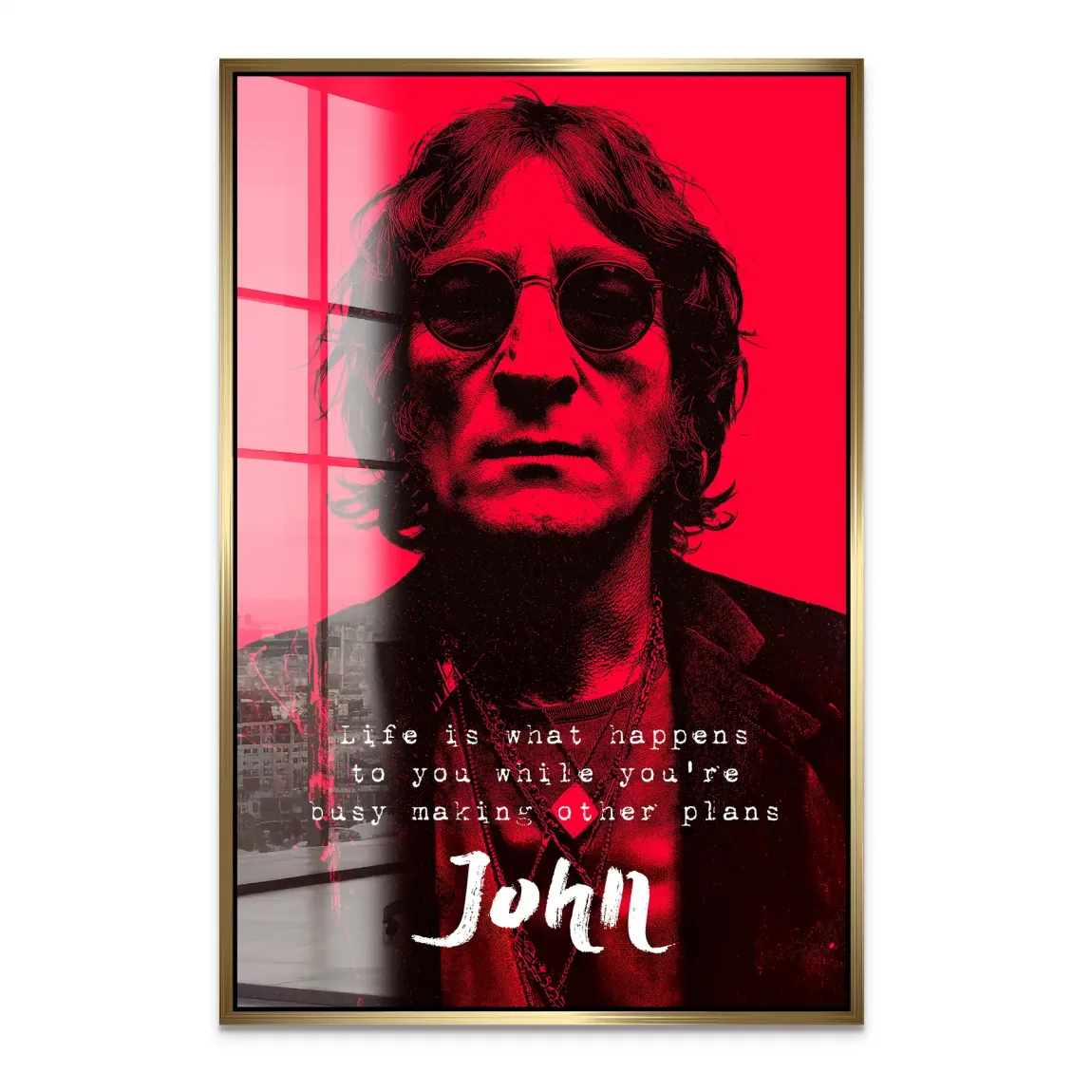 Lennon Red Vision Acrylglas Bild