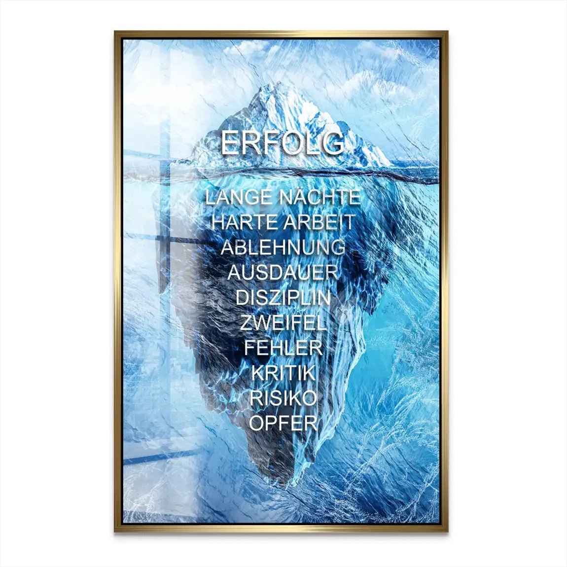 Eisberg Motivation Acrylglas Bild INGALERIE