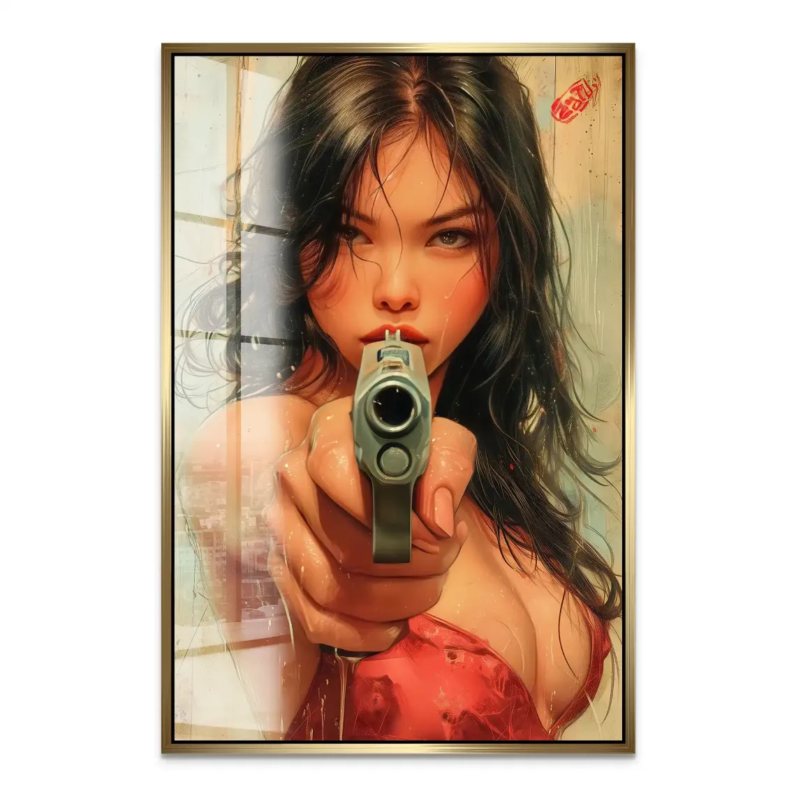 Velvet Gun Acrylglas Bild