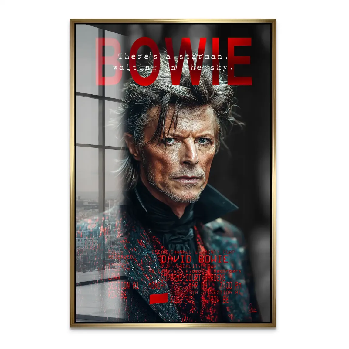 Bowie Starman Acrylglas Bild