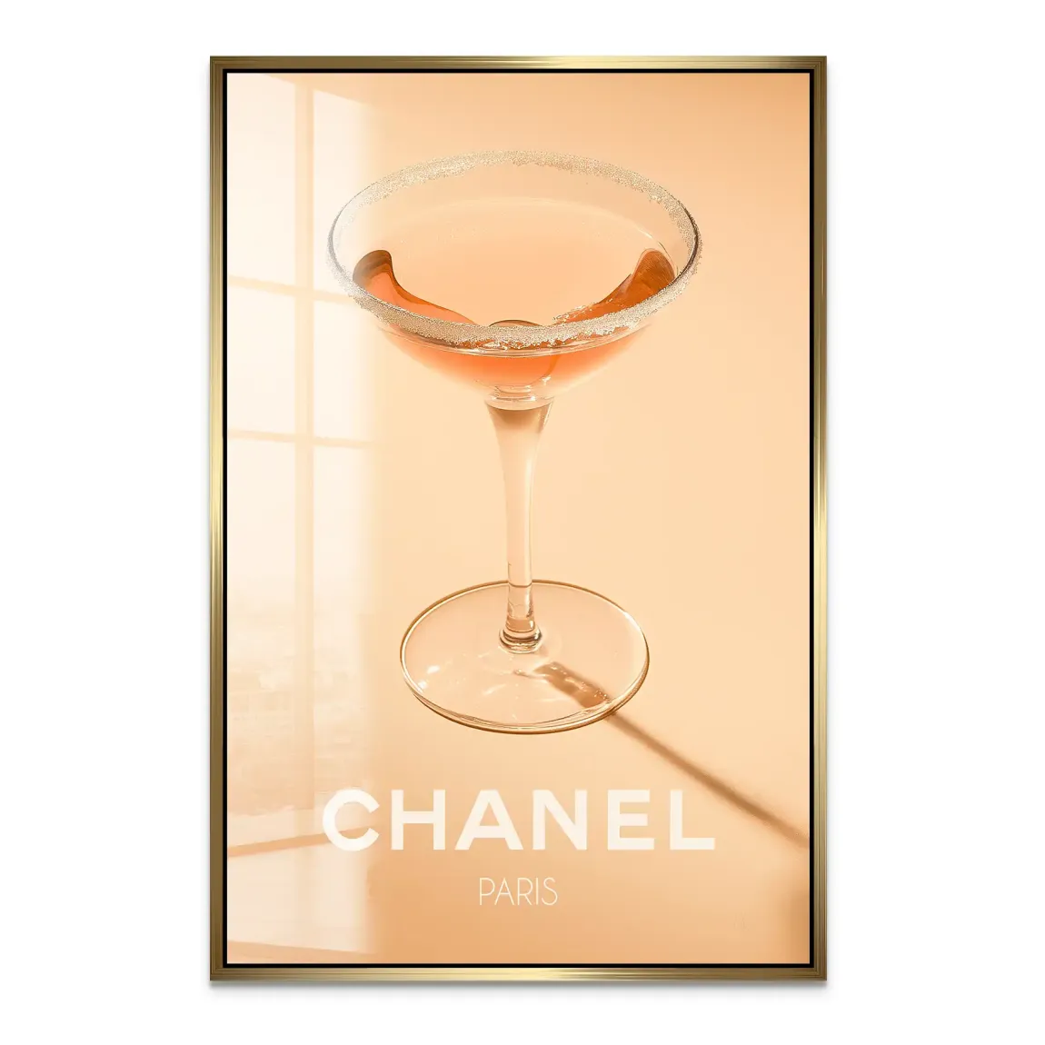 Chanel Glam Cocktail Acrylglas Bild