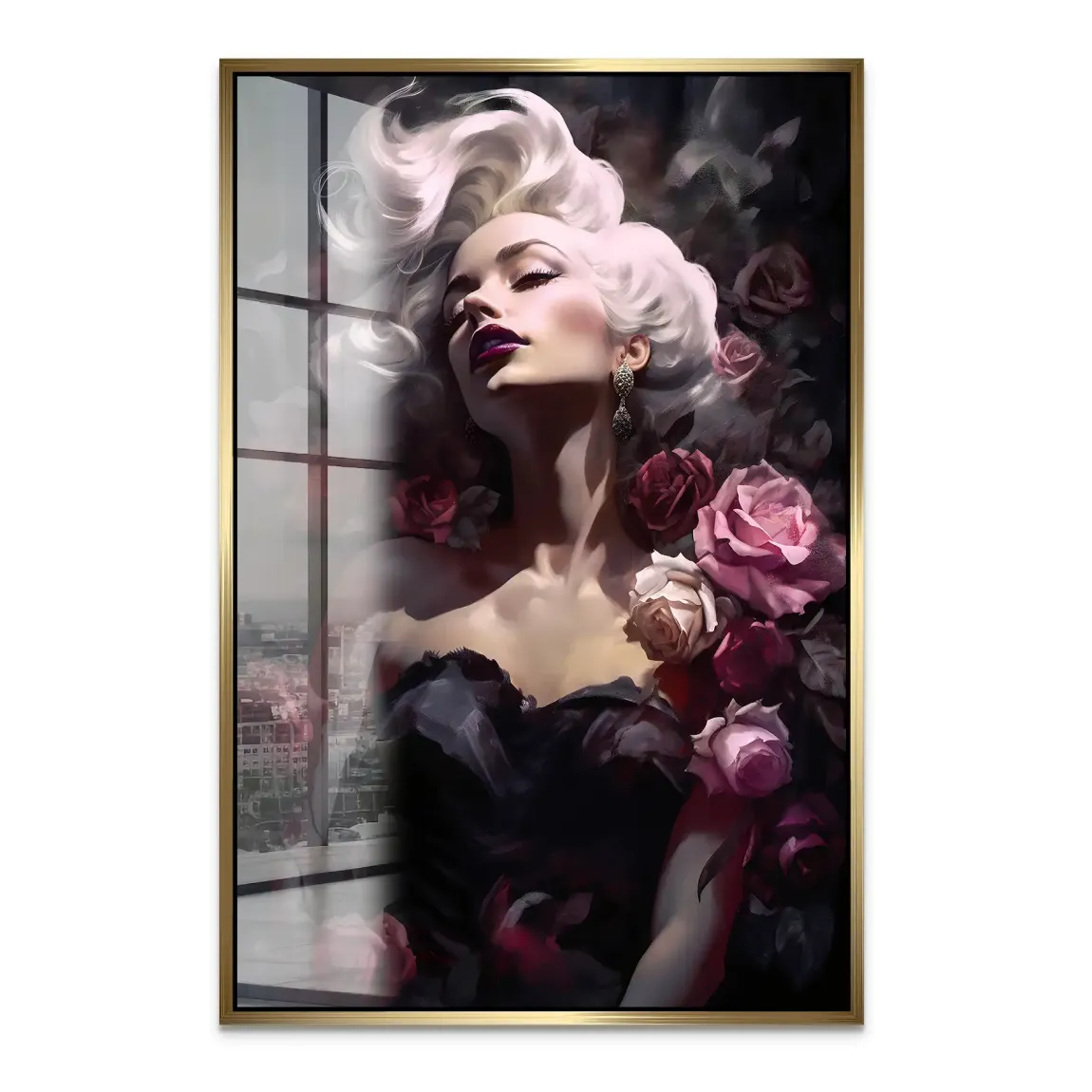 Velvet Rose Marilyn Monroe Acrylglas Bild