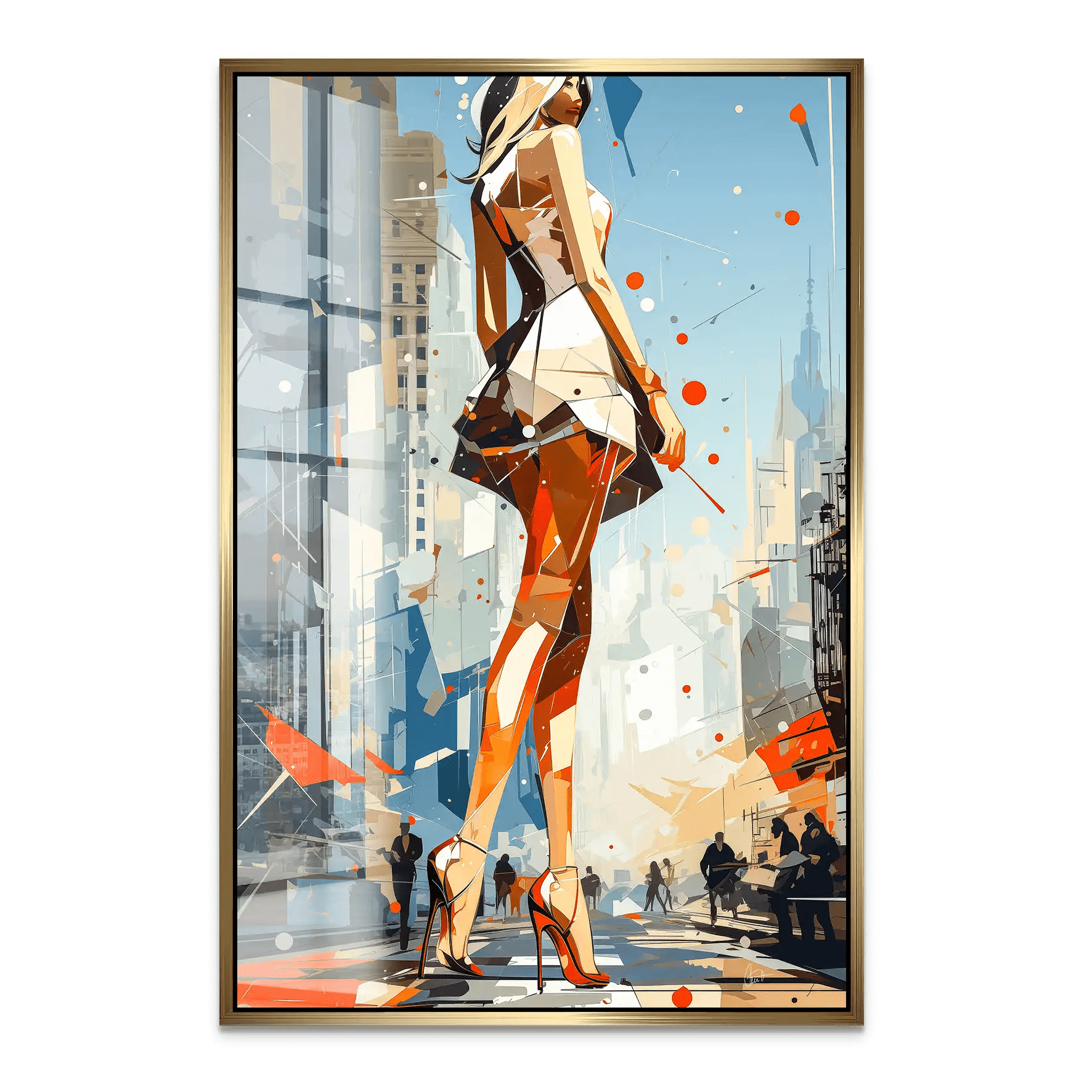 City Walk New York Pop Art Acrylglas Bild INGALERIE