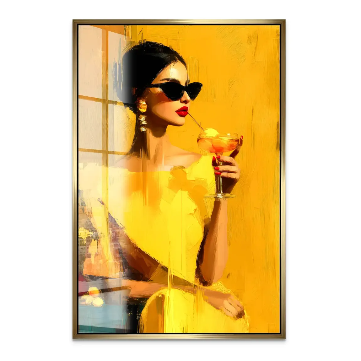 Amber Velvet Elegance Acrylglas Bild INGALERIE