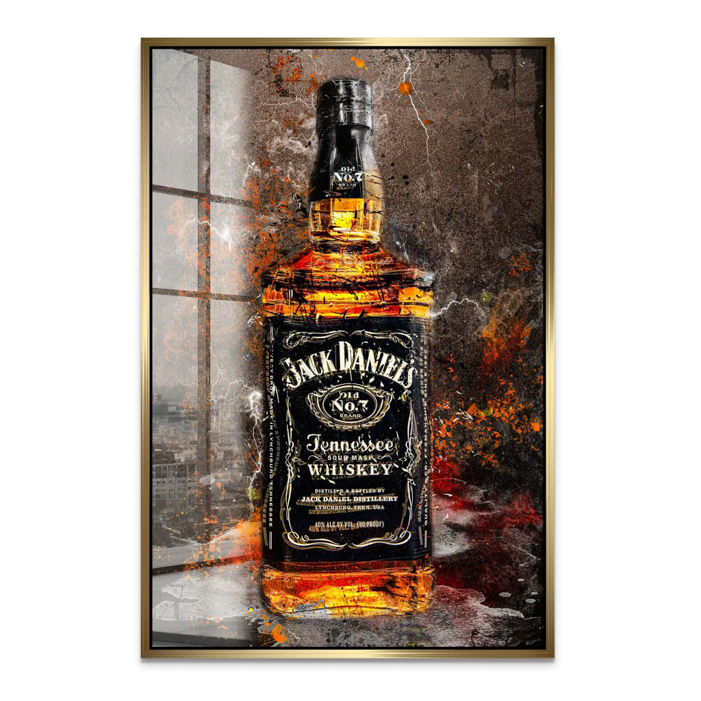 Jack Whisky Vintage Style Acrylglas Bild INGALERIE