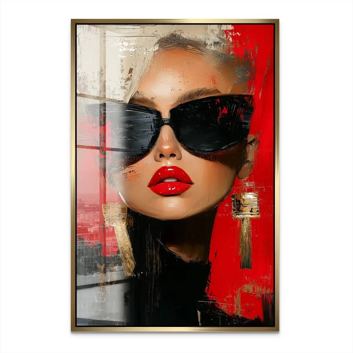 Abstrakt Luxe Girl Acrylglas Bild INGALERIE