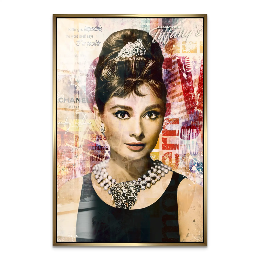 Audrey Glamour Art Acrylglas Bild INGALERIE