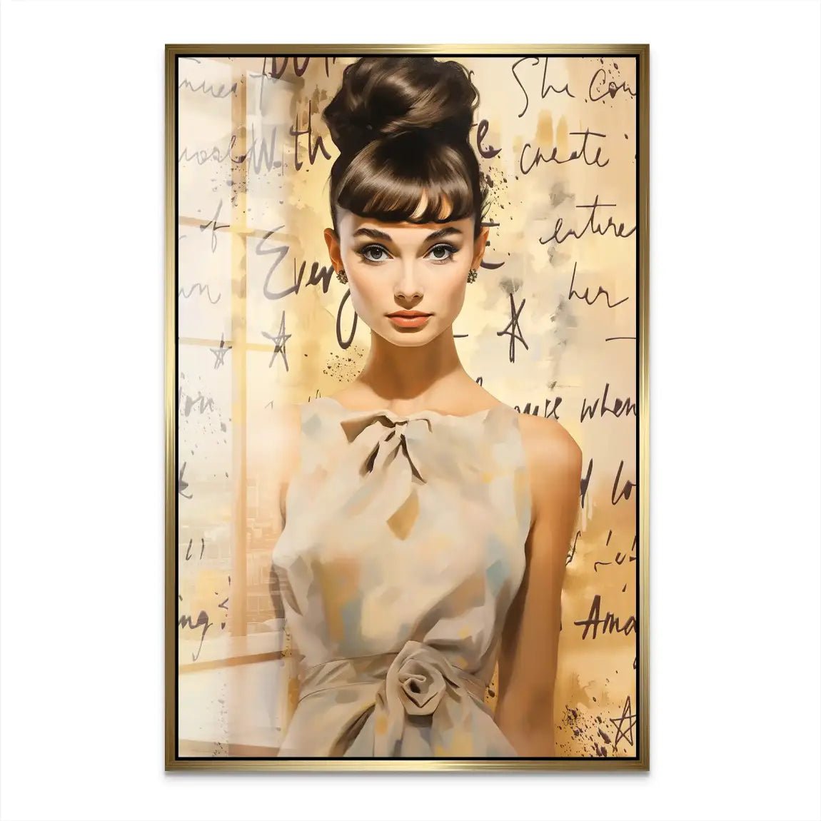 Audrey Hepburn Modern Art Acrylglas Bild INGALERIE