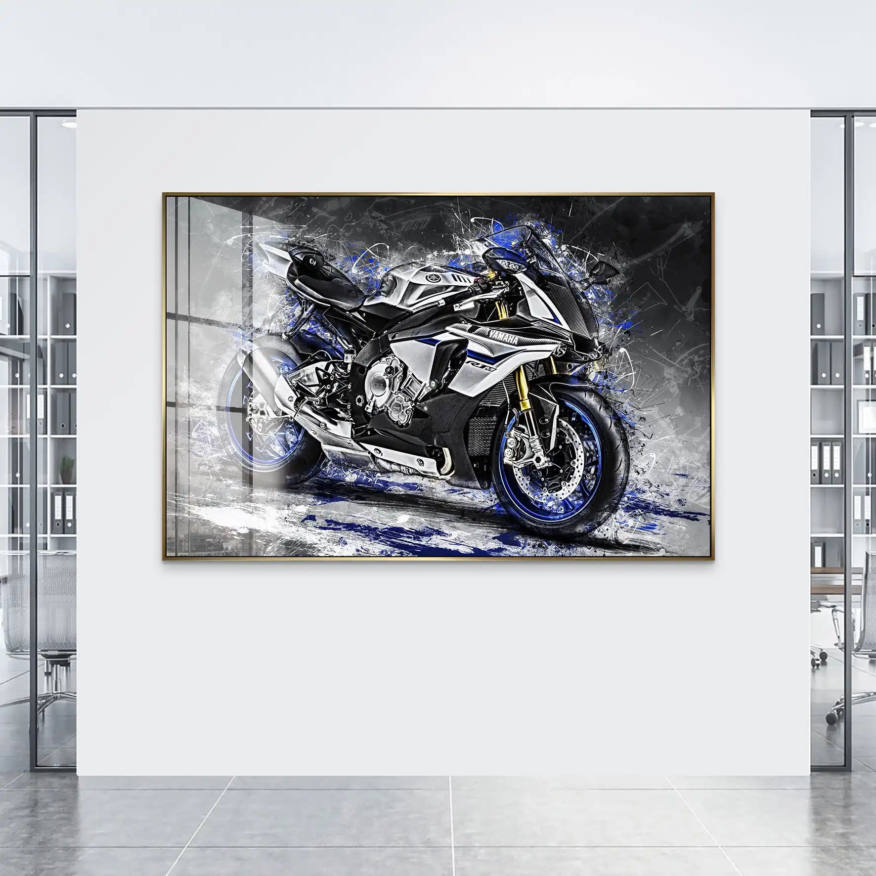 Yamaha R1M Abstrakt Acrylglas Bild INGALERIE