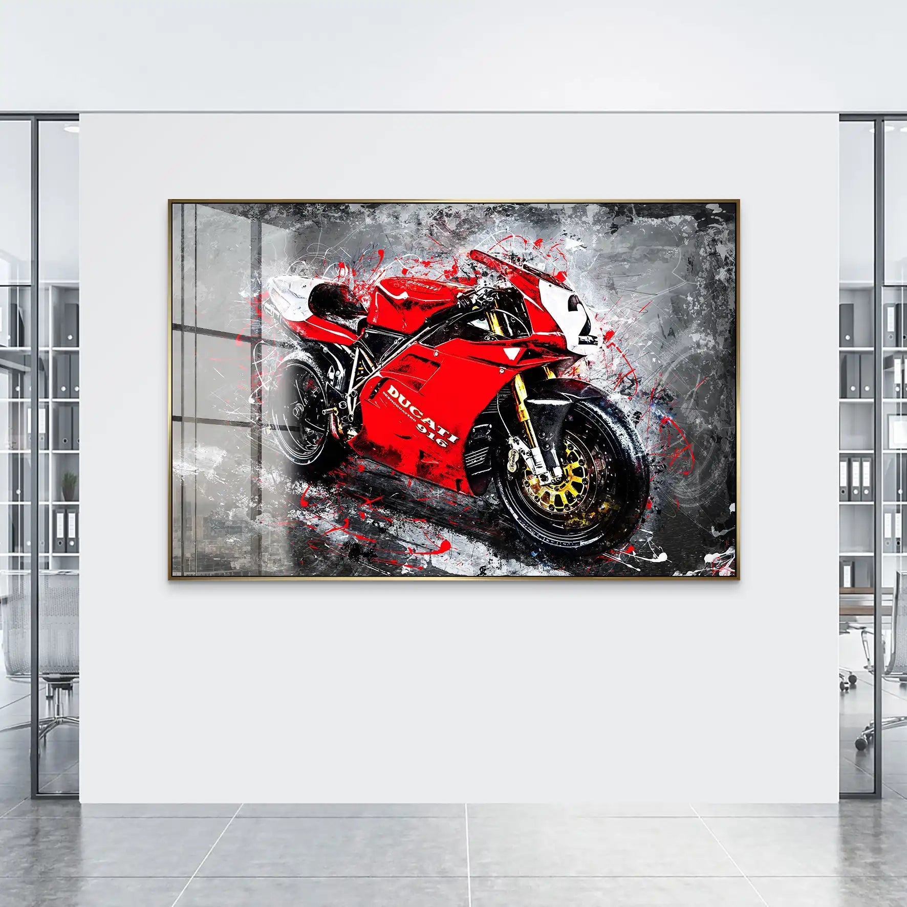 Ducati 916 Abstrakt Acrylglas Bild INGALERIE