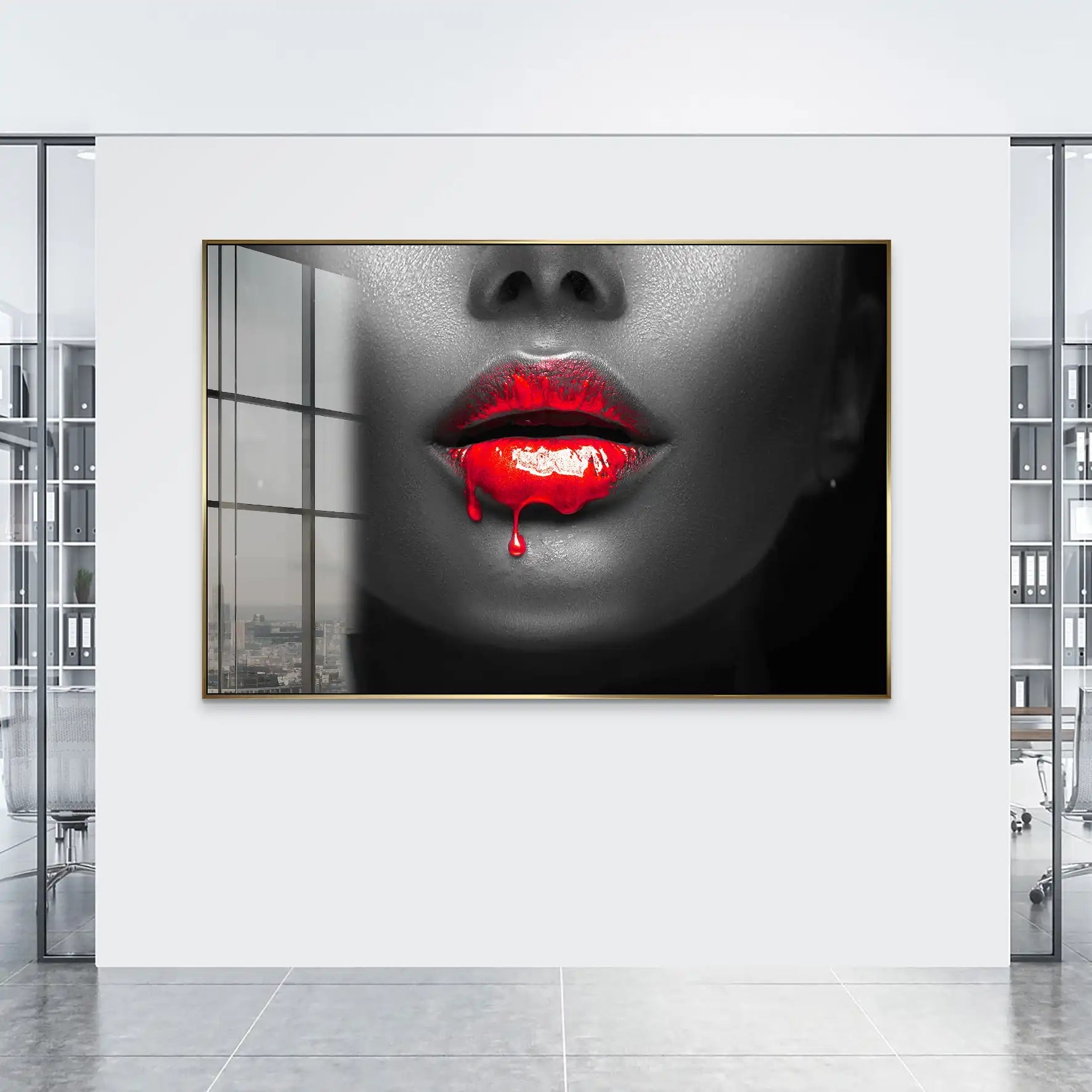 Red Lips Acrylglas Bild INGALERIE