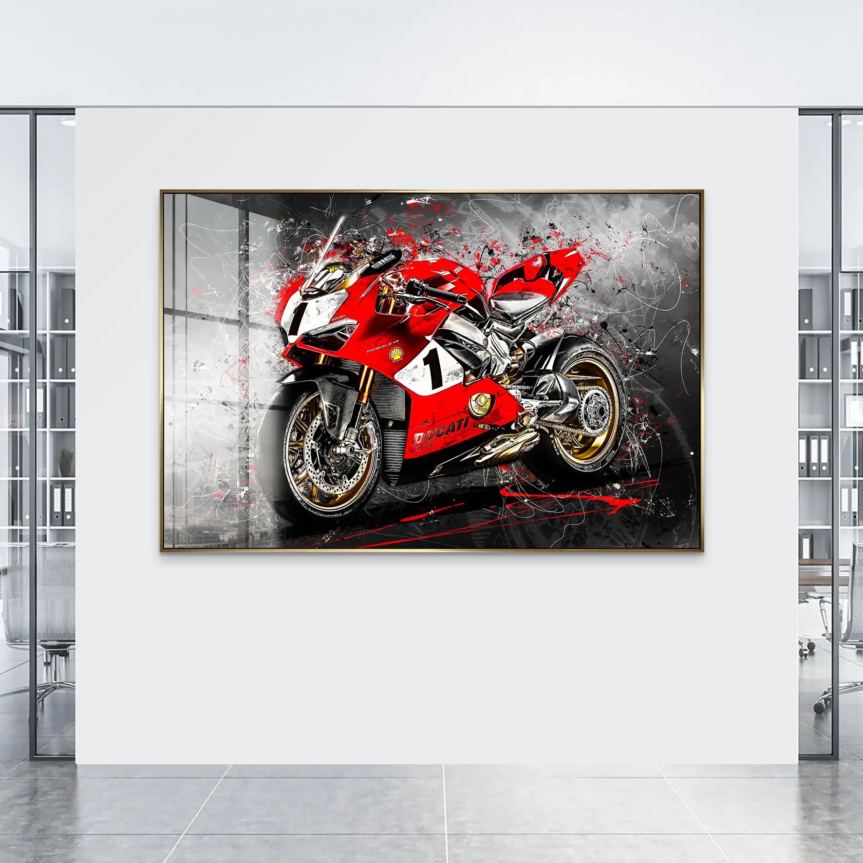 Ducati 916 Anniversario Abstrakt Acrylglas Bild INGALERIE