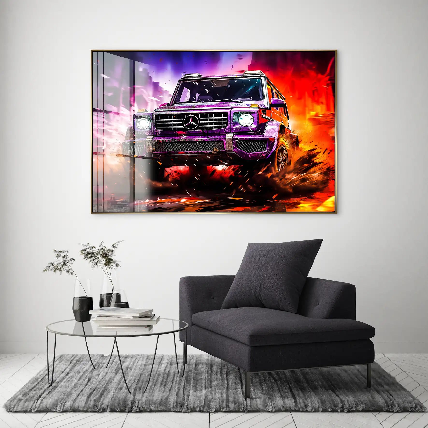 Mercedes G63 Abstrakt Offroad Acrylglas Bild INGALERIE