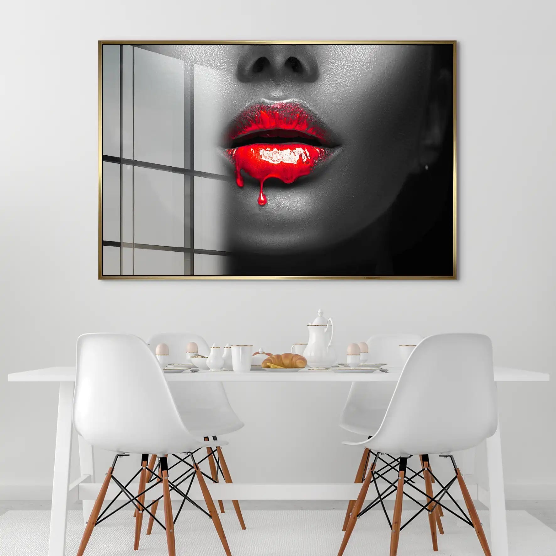 Red Lips Acrylglas Bild INGALERIE