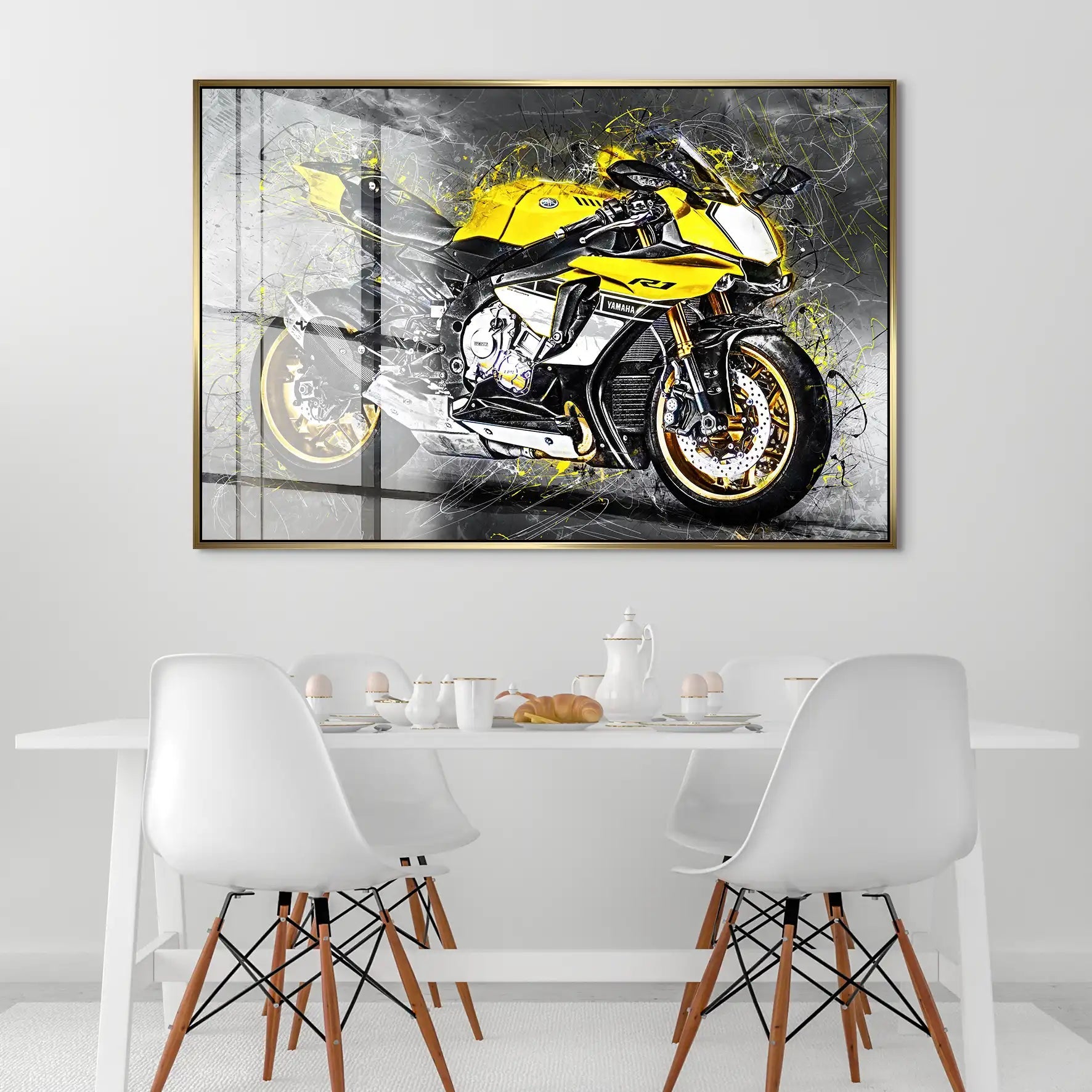 Yamaha R1 Abstrakt Acrylglas Bild INGALERIE