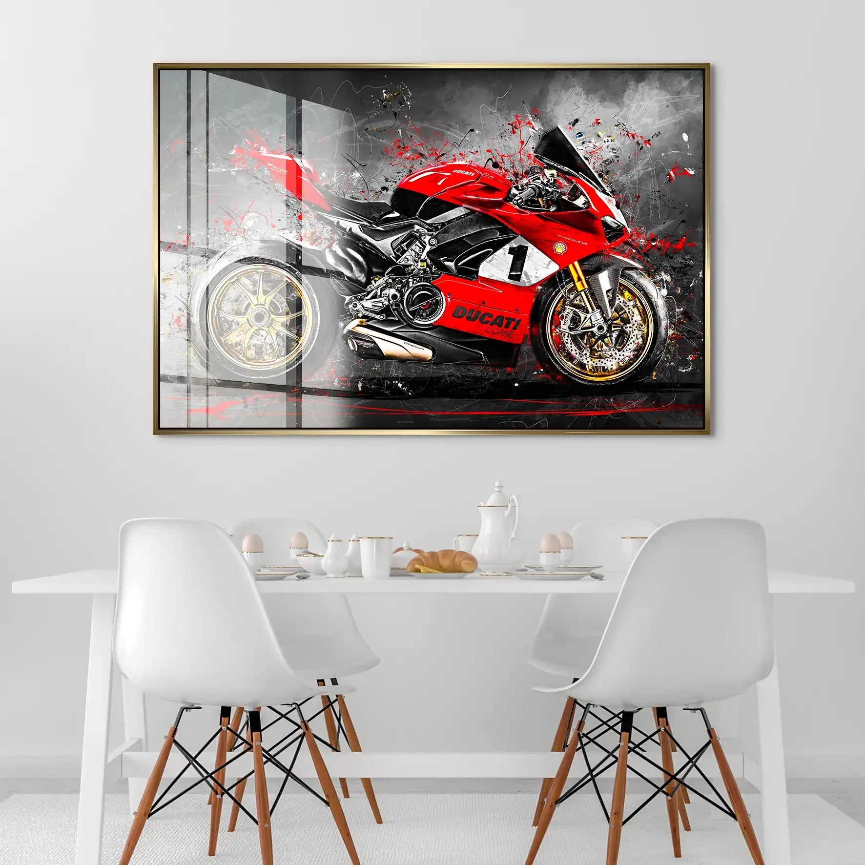 Ducati 916 V4 Abstrakt Acrylglas Bild INGALERIE