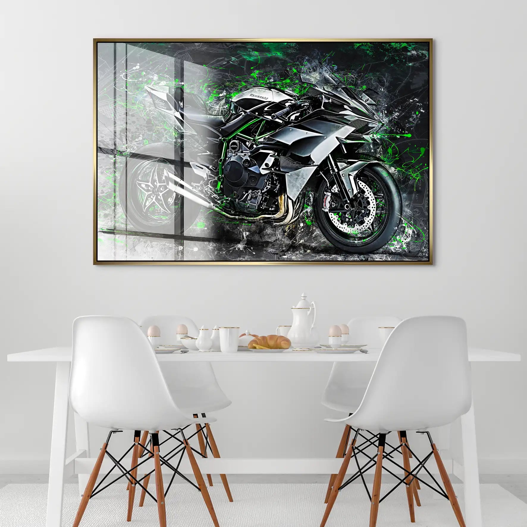 Kawasaki H2 Abstrakt Acrylglas Bild INGALERIE