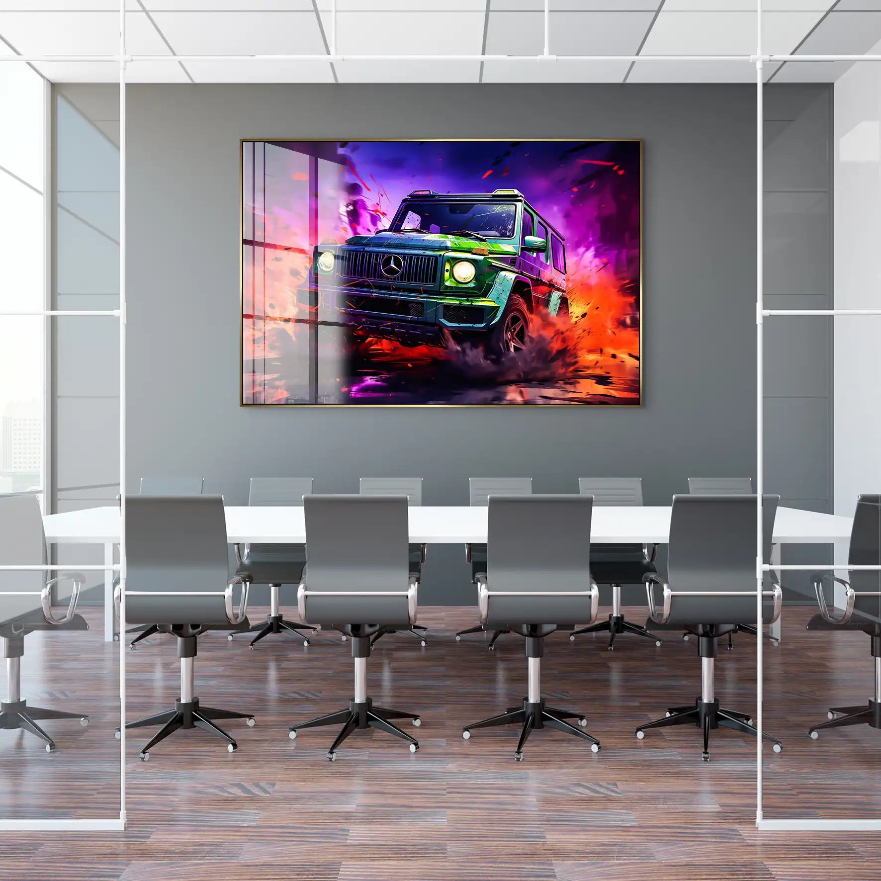 Mercedes G63 Abstrakt Acrylglas Bild INGALERIE