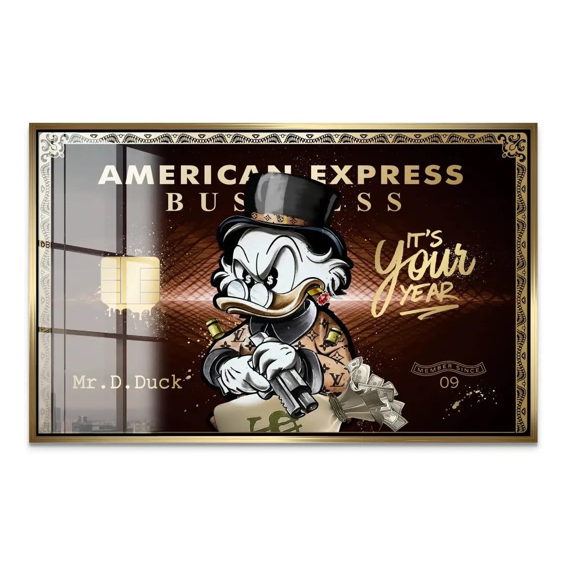 Dagobert Gold Business Acrylglas Bild