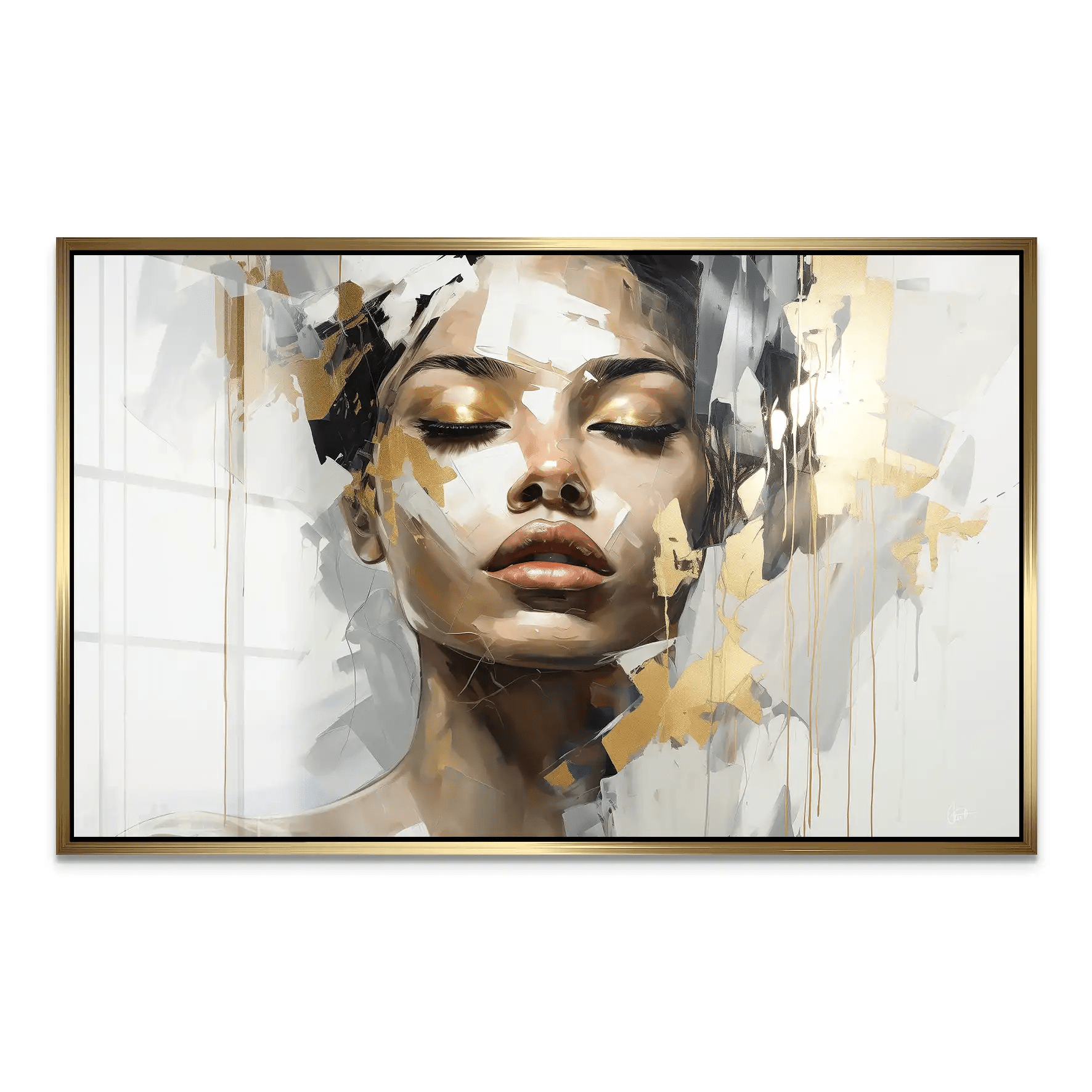 Golden Girl Acrylglas Bild INGALERIE