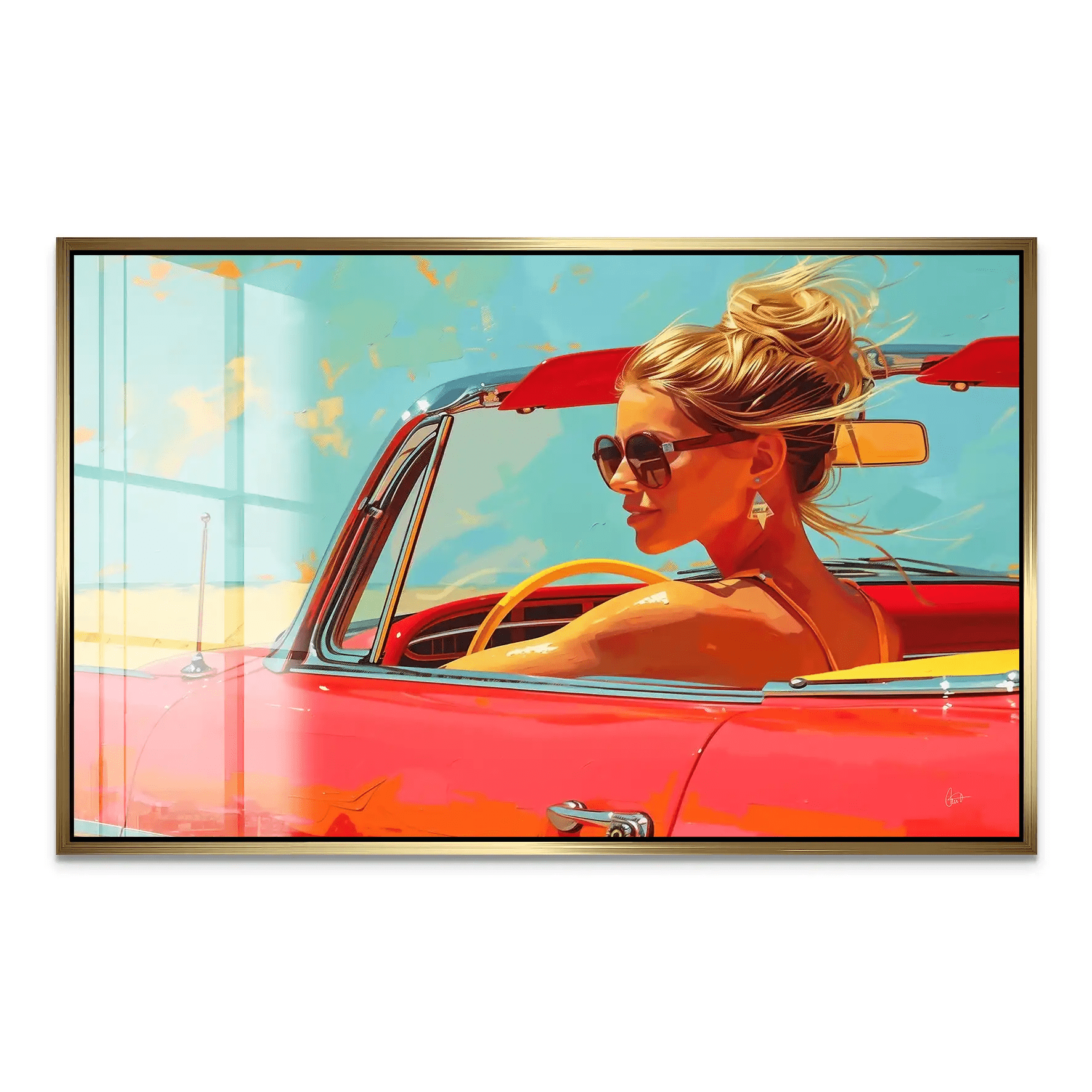 Roadtrip Pop Art Acrylglas Bild INGALERIE