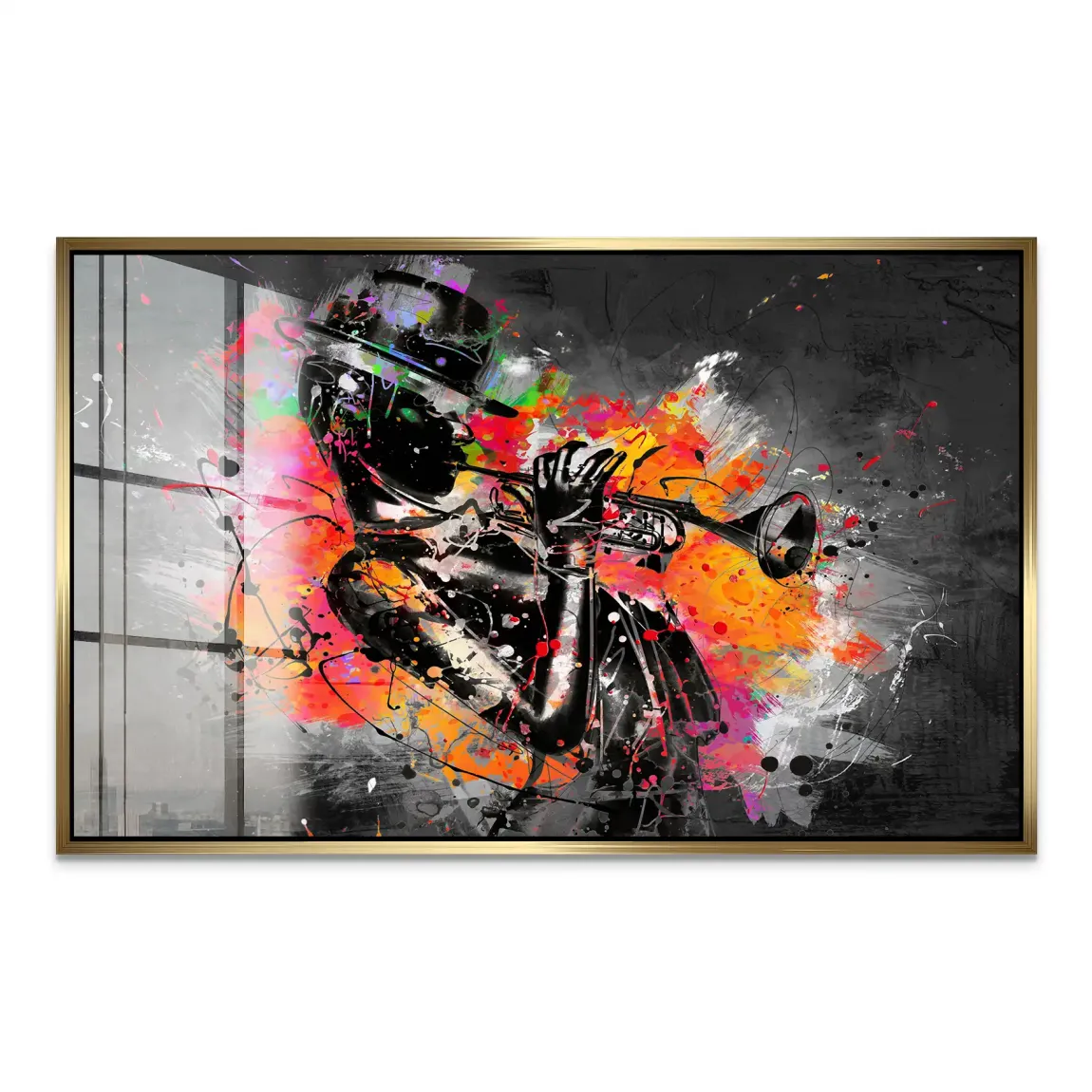 Jazzman Pop Style Acrylglas Bild