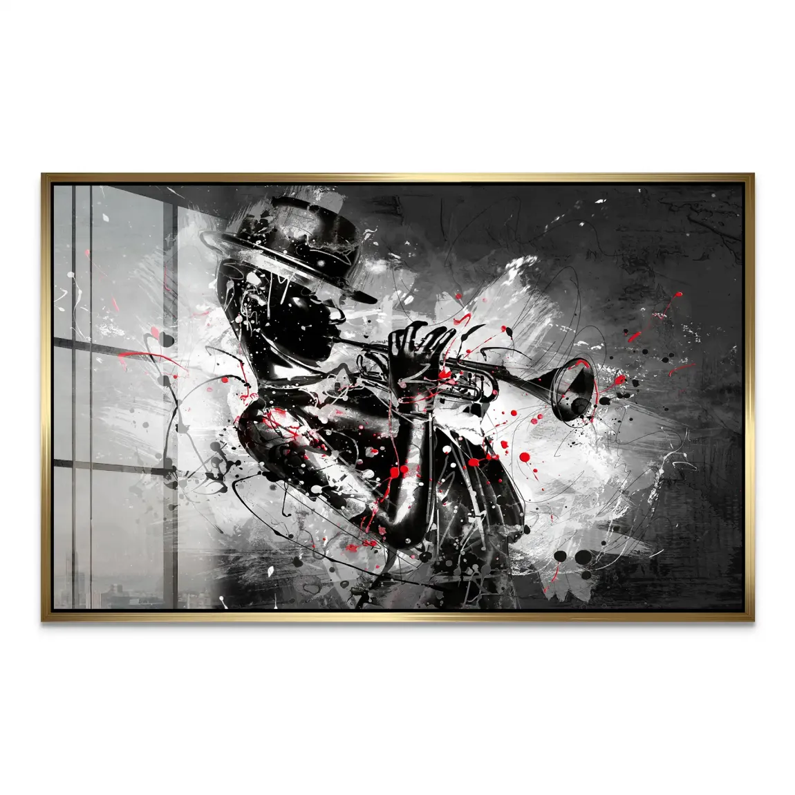 Jazzman Noir Symphony Acrylglas Bild