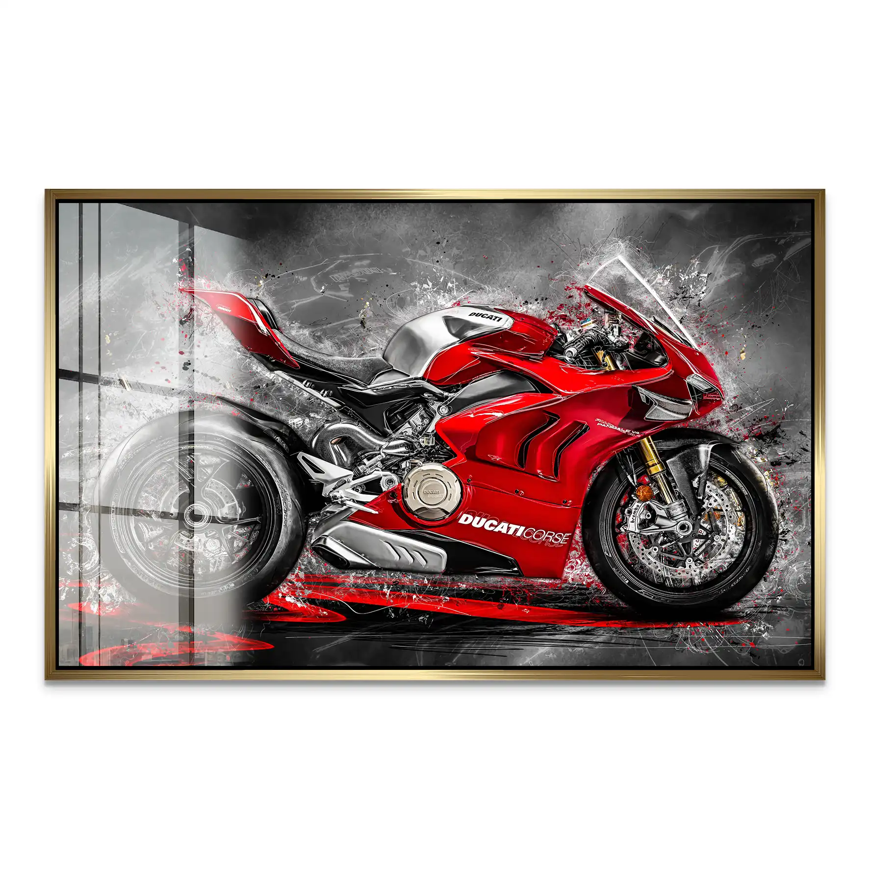 Ducati Panigale Corse Acrylglas Bild INGALERIE