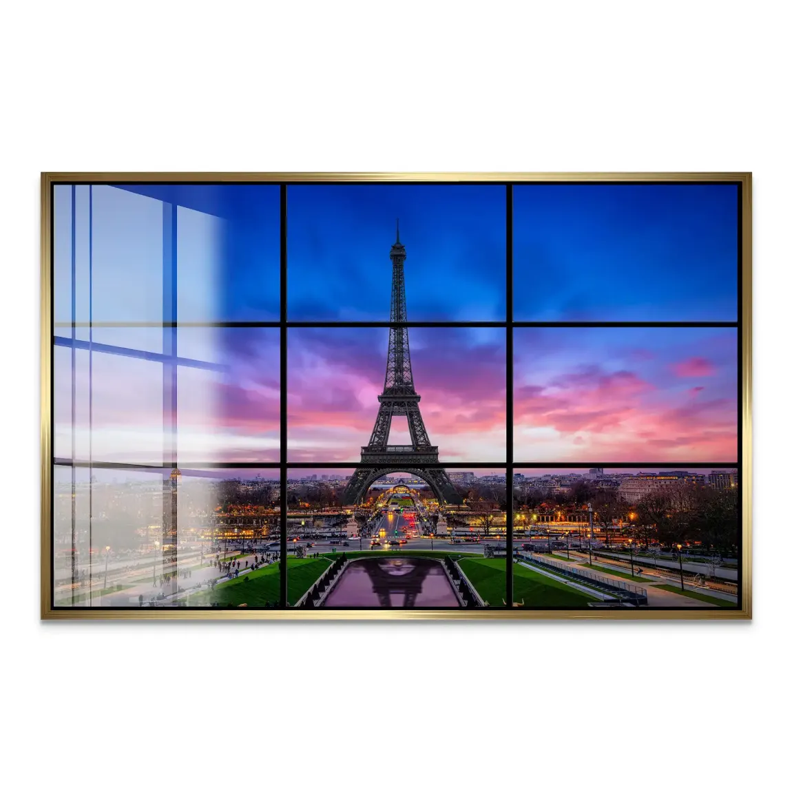 Evening Glow Paris Acrylglas Bild