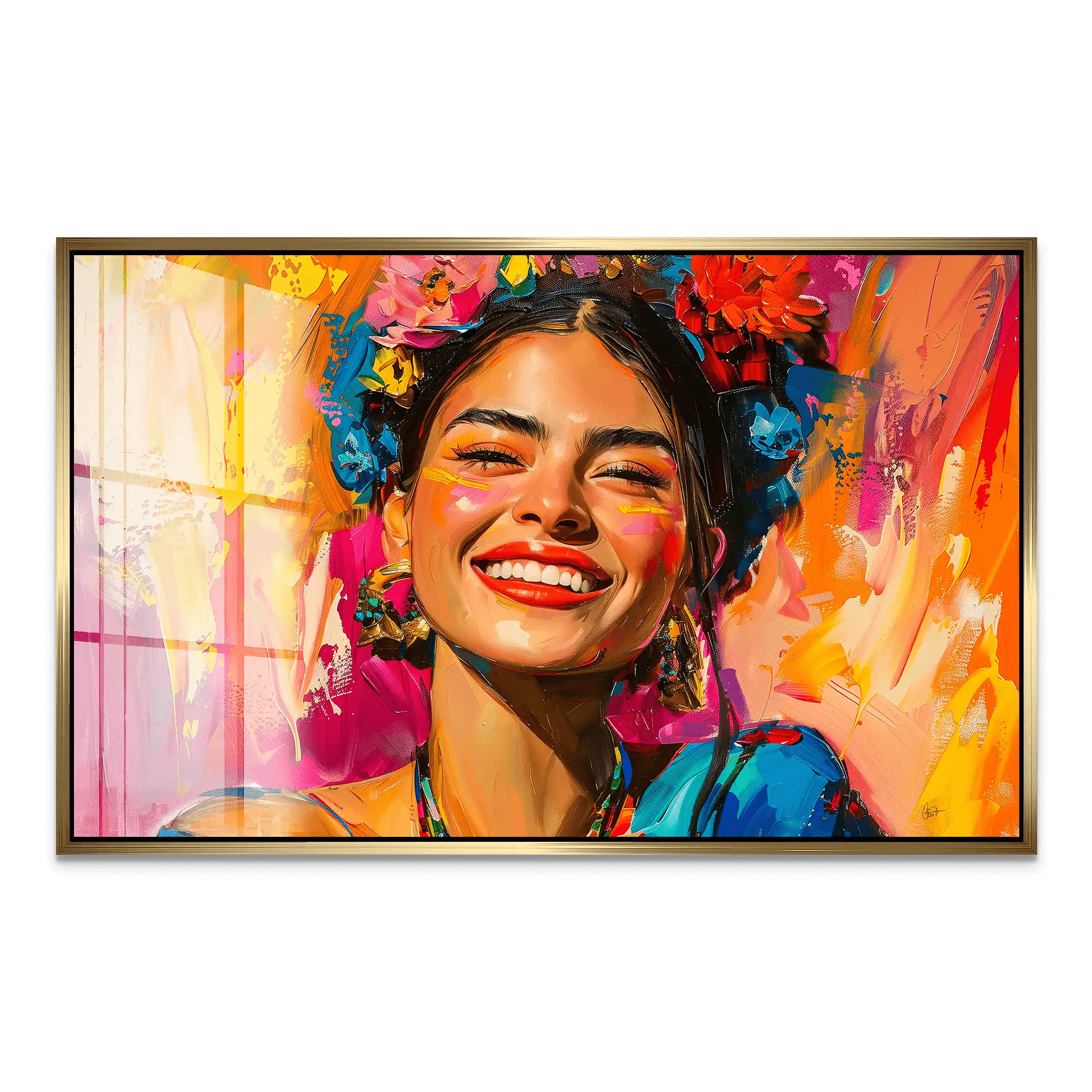 Happy Frida Acrylglas Bild INGALERIE