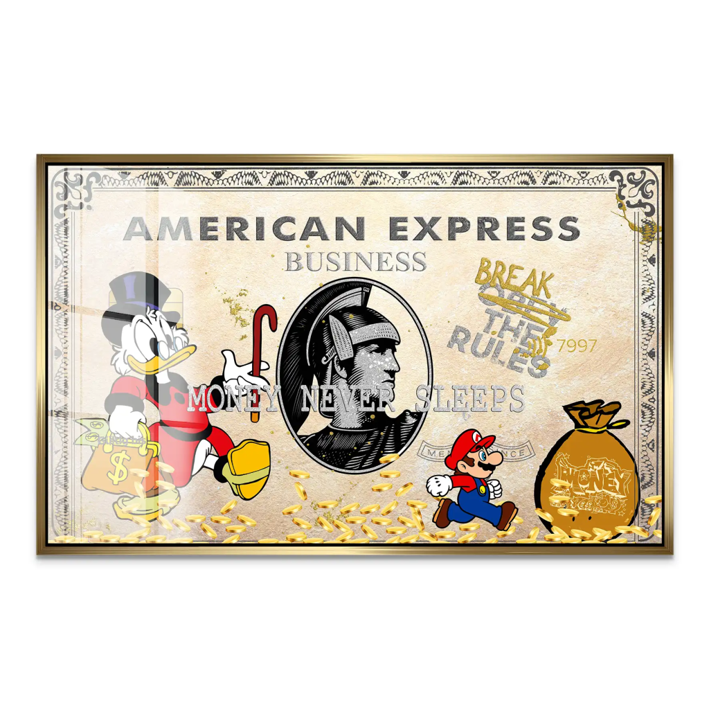 Dagobert Retro Amex Acrylglas Bild INGALERIE