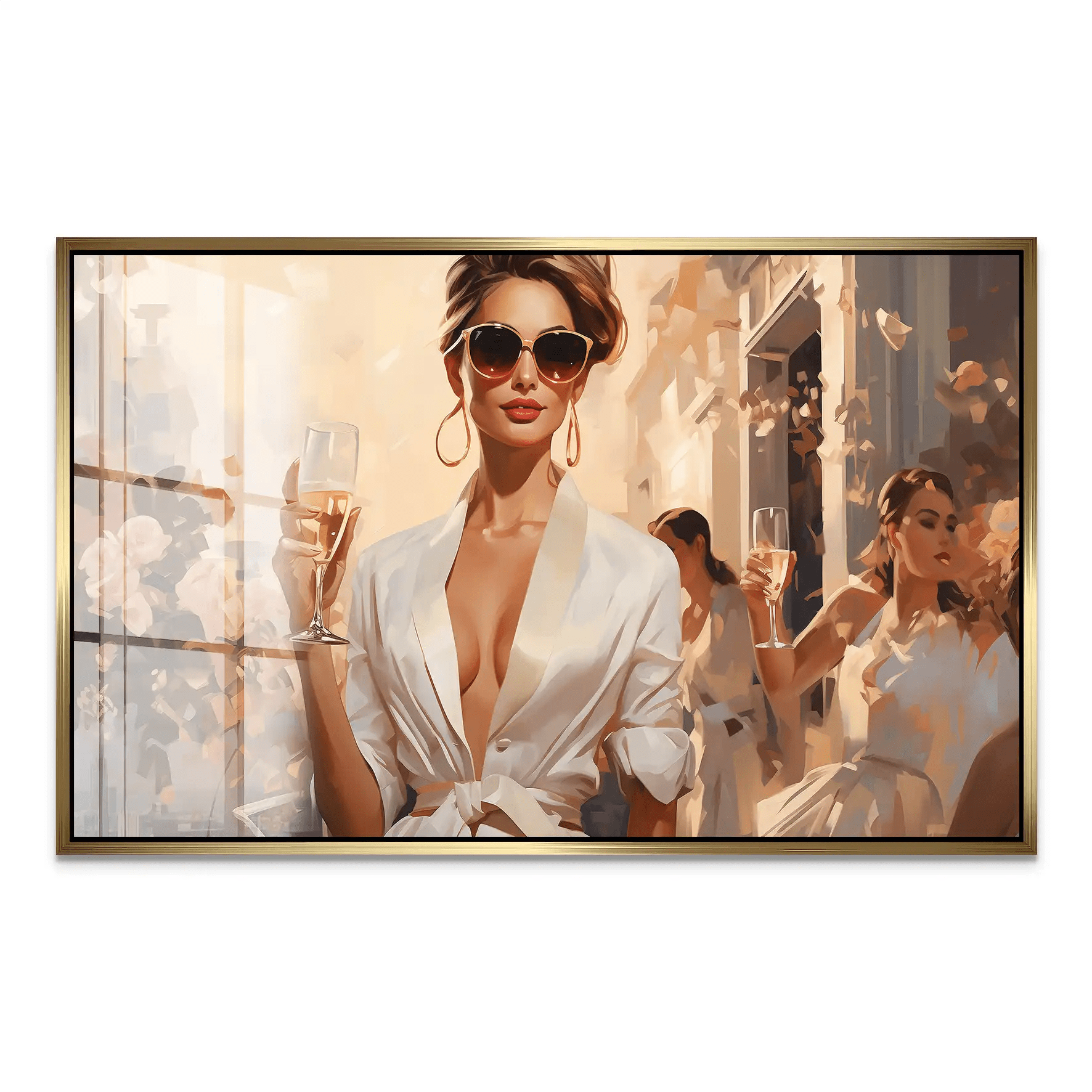 Glamour Champagner Nr.2 Acrylglas Bild INGALERIE