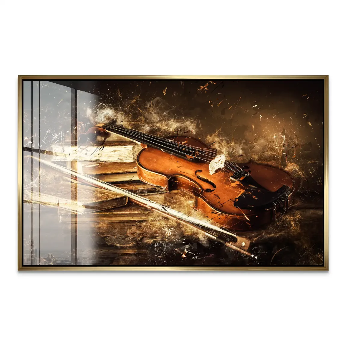 Silent Strings Violine Acrylglas Bild