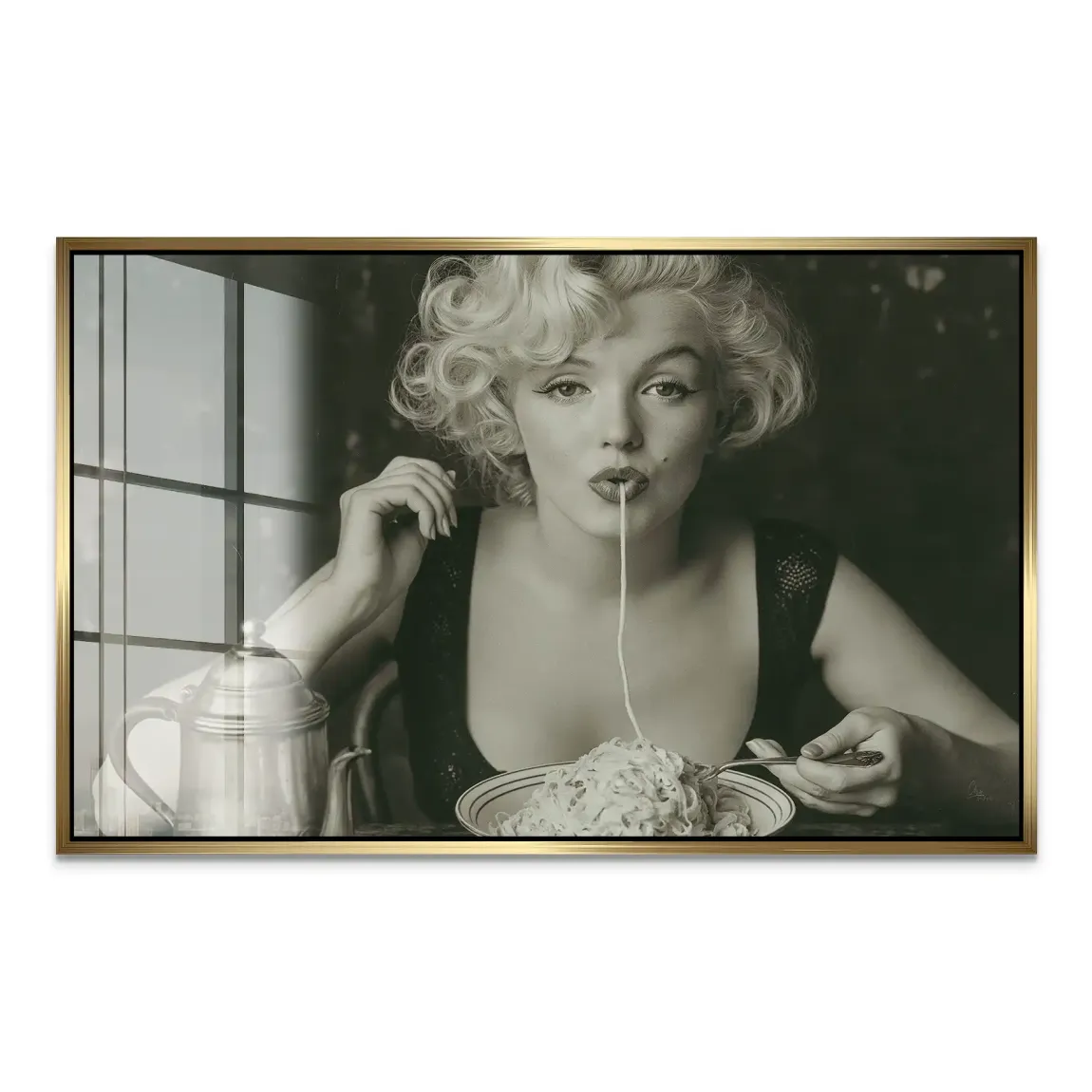 Marilyn Pasta Acrylglasbild