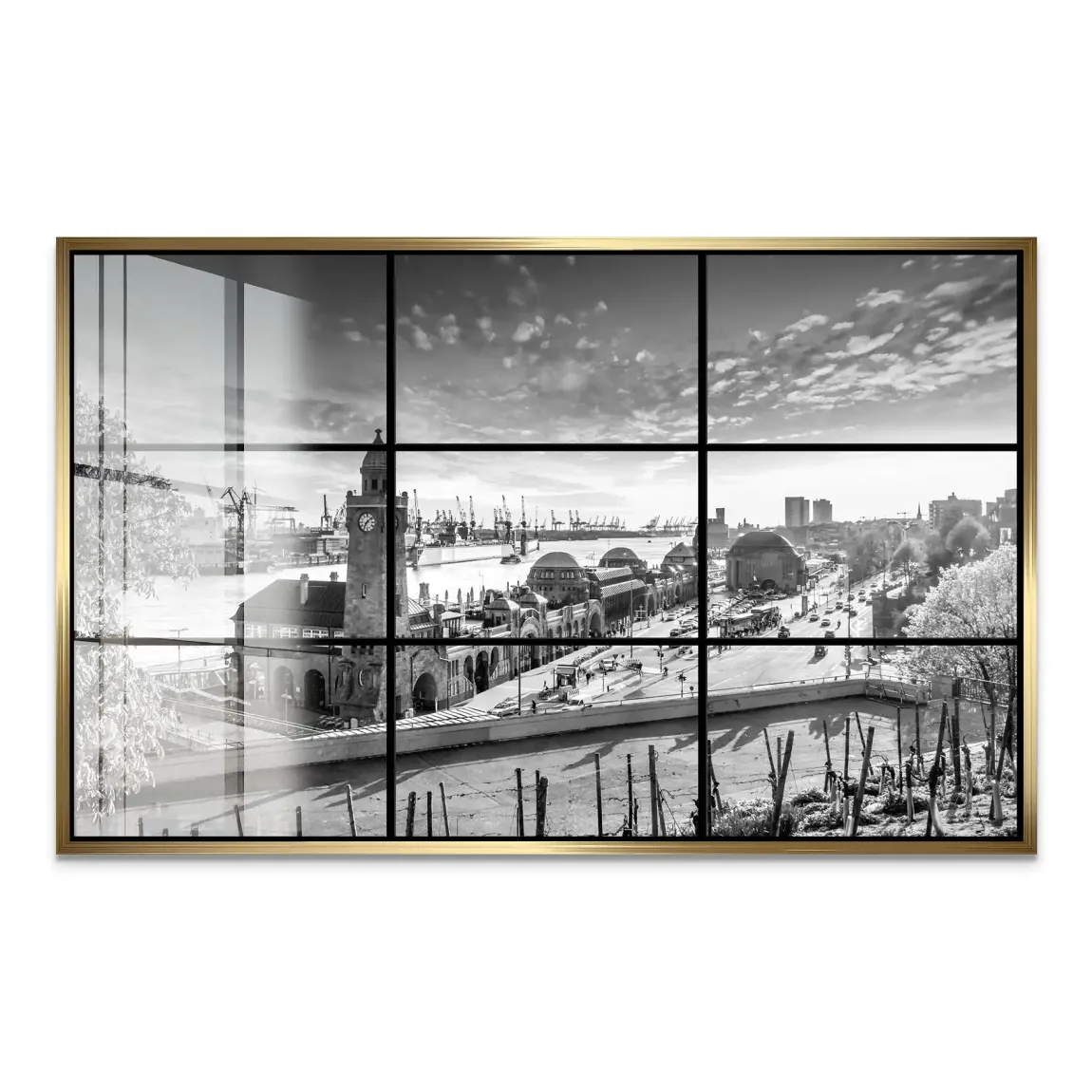 Hamburg Skyline Classic Acrylglas Bild