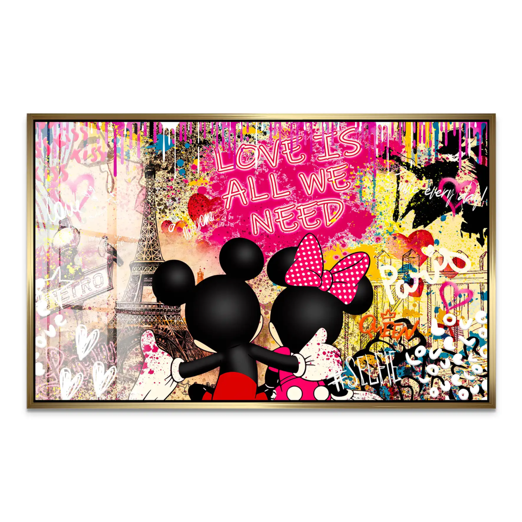 Micky & Minnie Love Acrylglas Bild INGALERIE