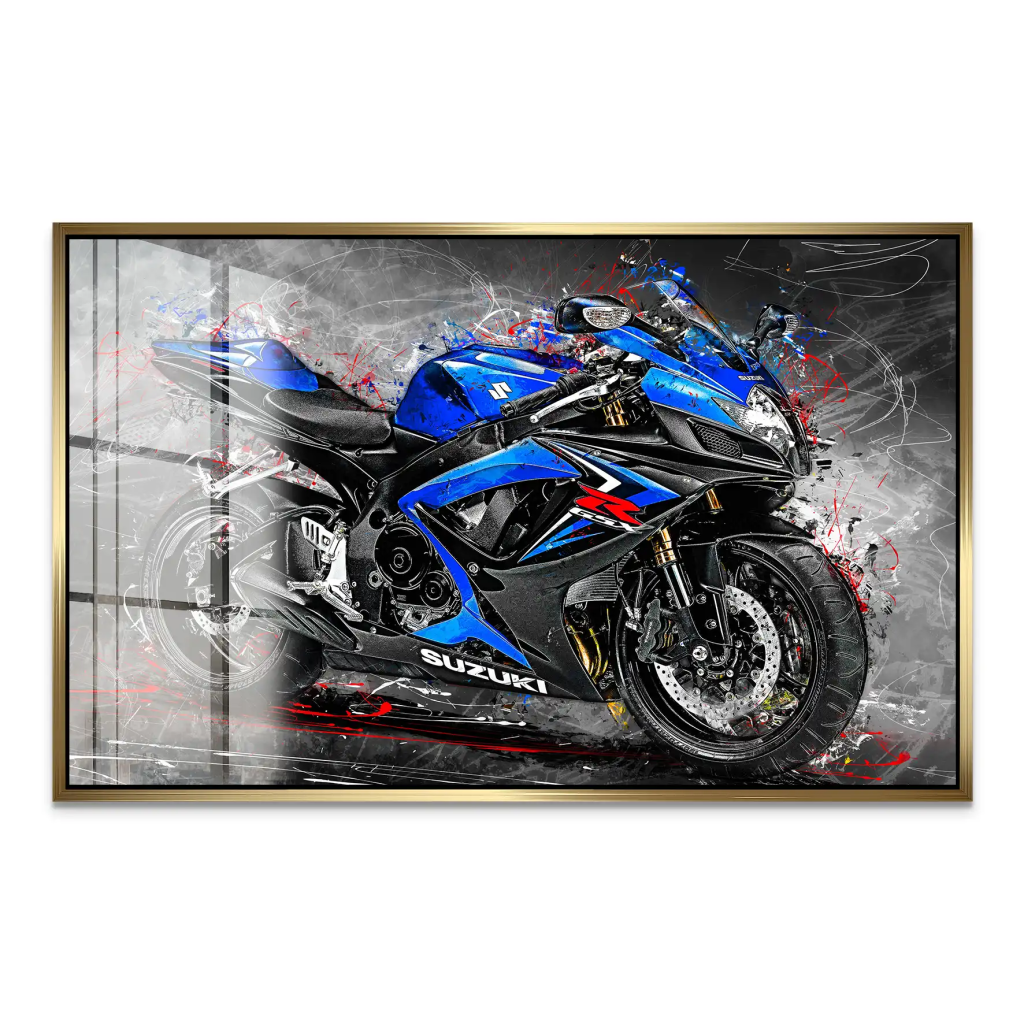 Suzuki GSXR 600 Abstrakt Acrylglas Bild INGALERIE