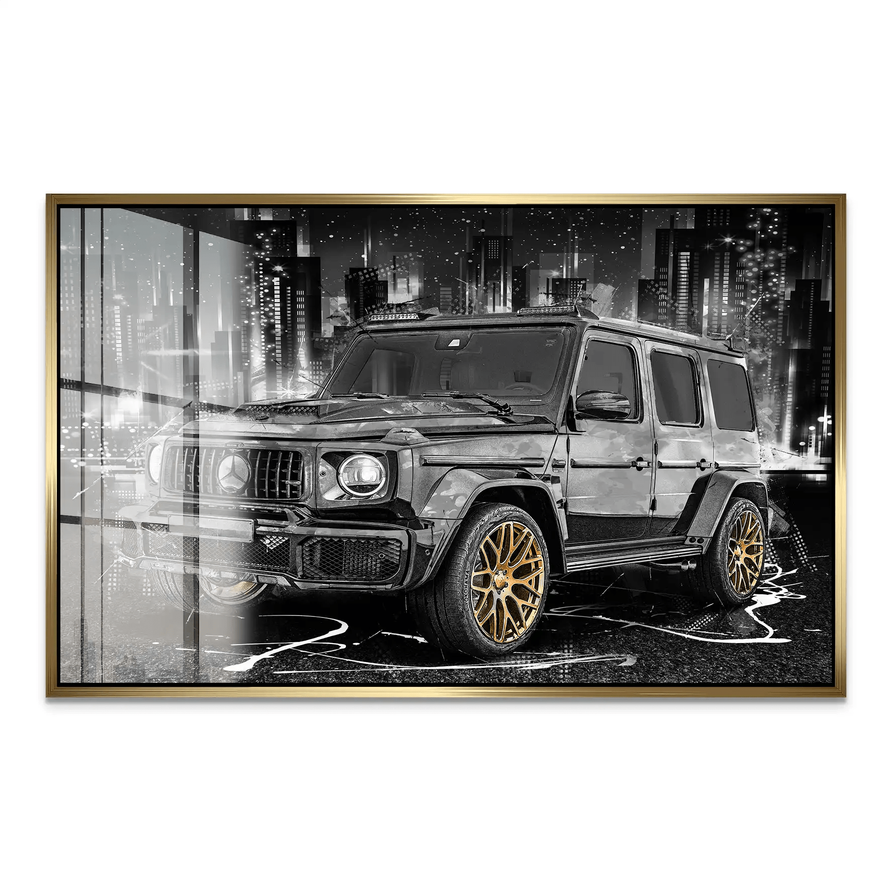 Mercedes G63 Abstrakt Style Acrylglas Bild INGALERIE