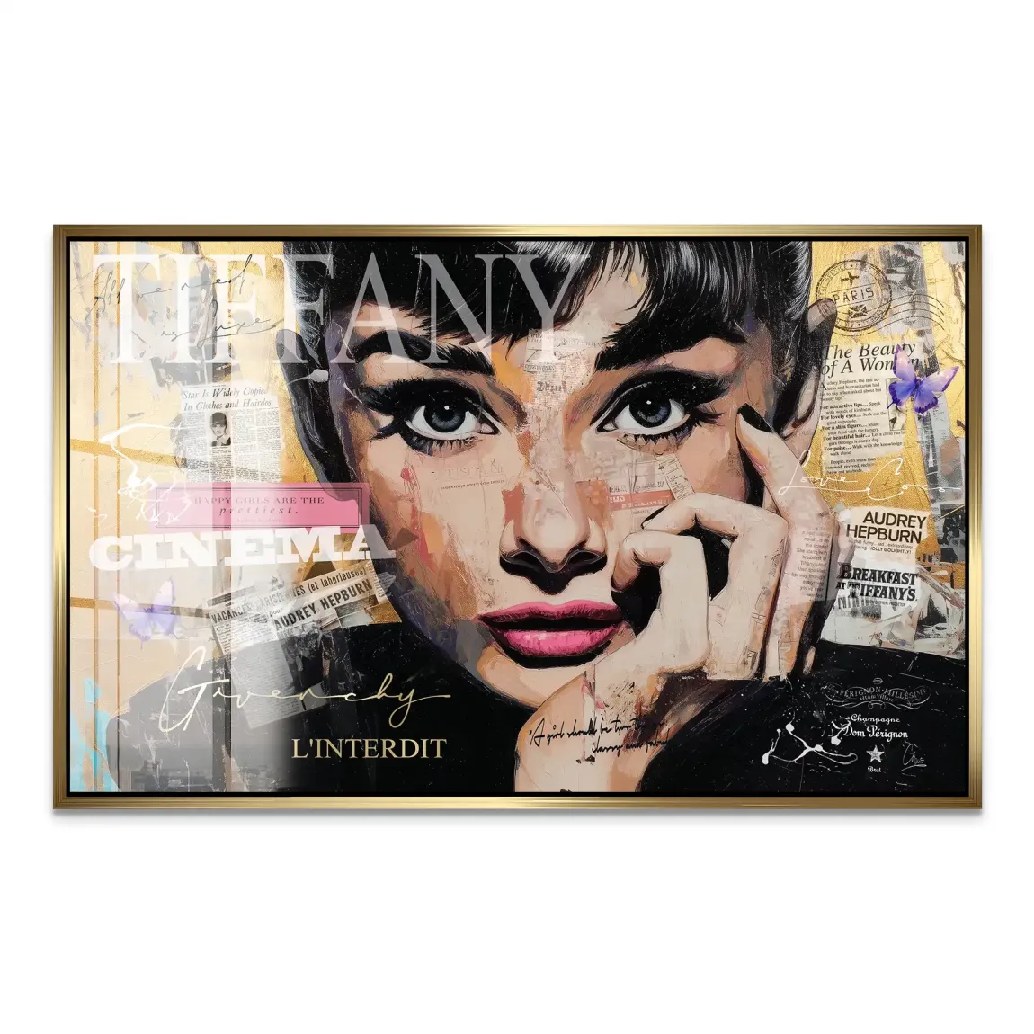 Audrey Pop Art Acrylglas Bild