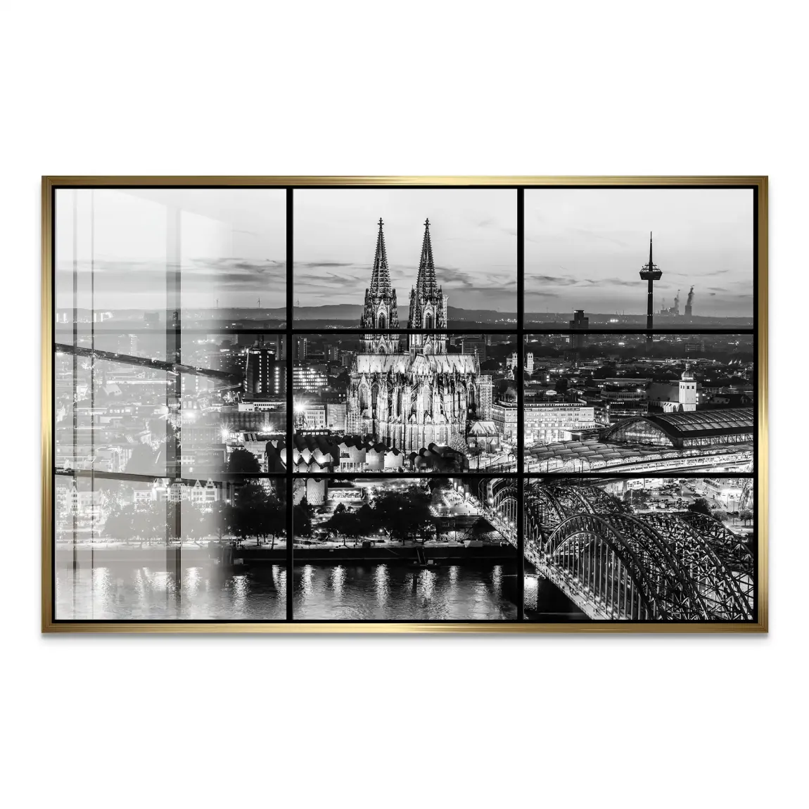 Köln Noir View Acrylglas Bild